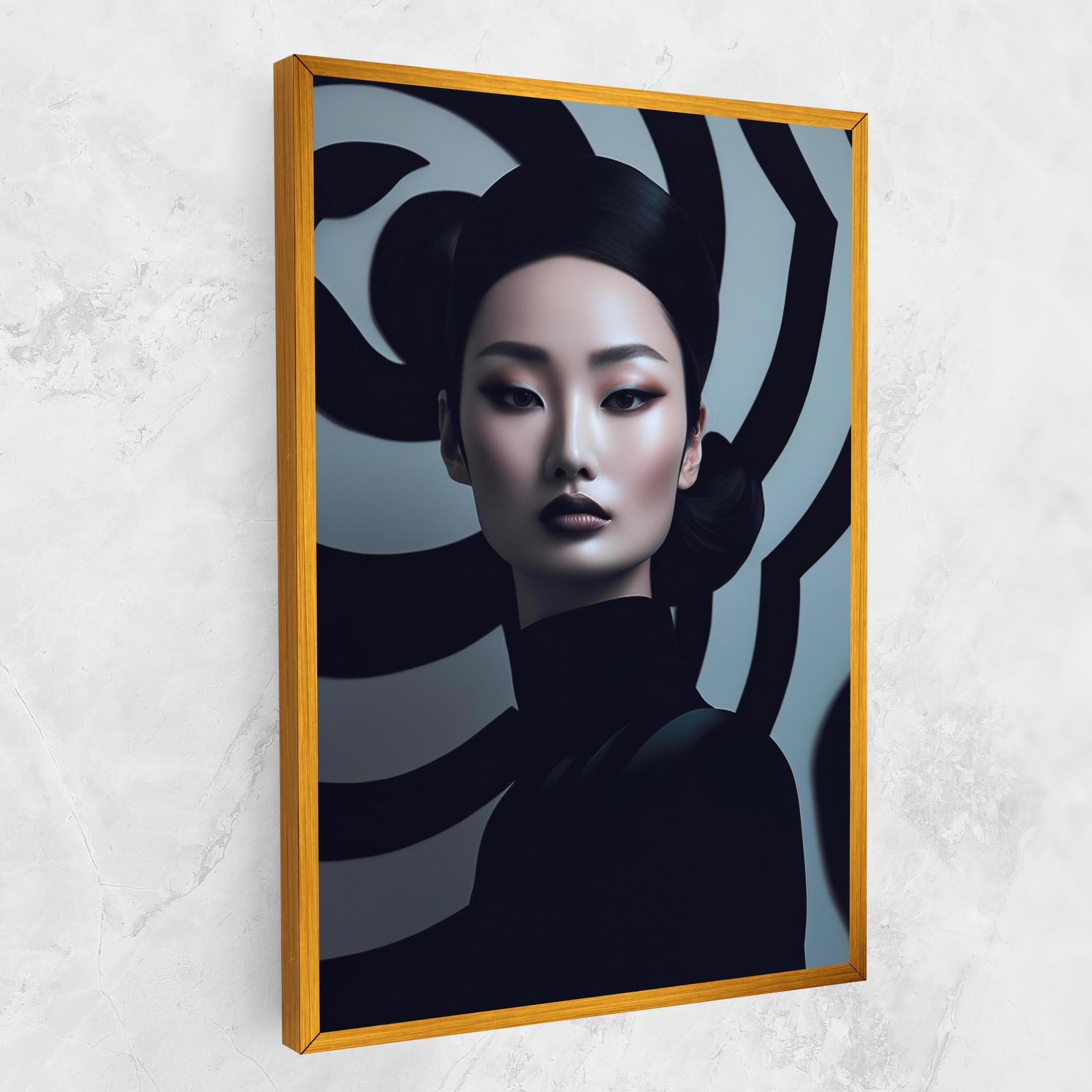 Leinwandbild Asiatic Black Outfit mockup 1