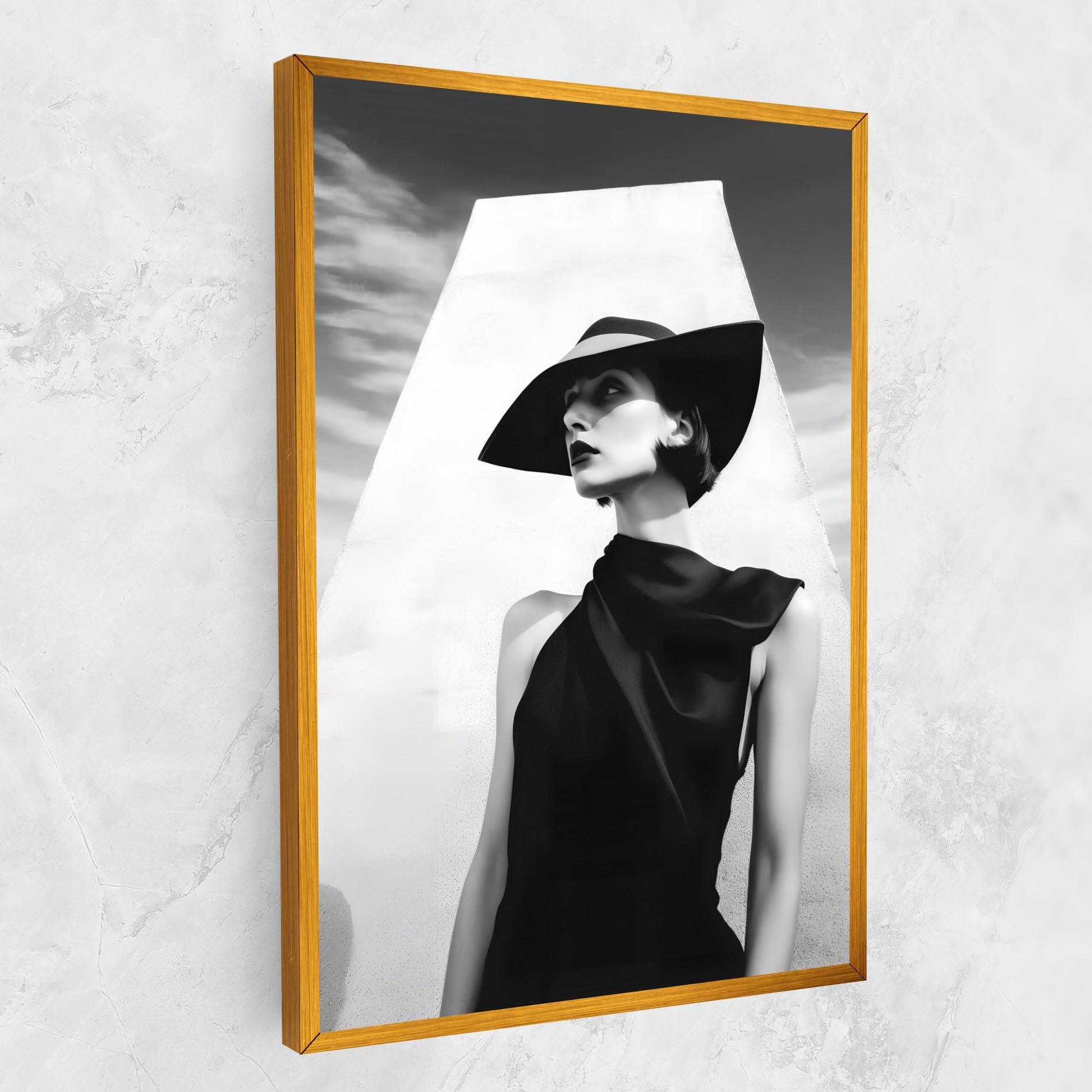 Leinwandbild Modern Fashion Portrait mockup 1