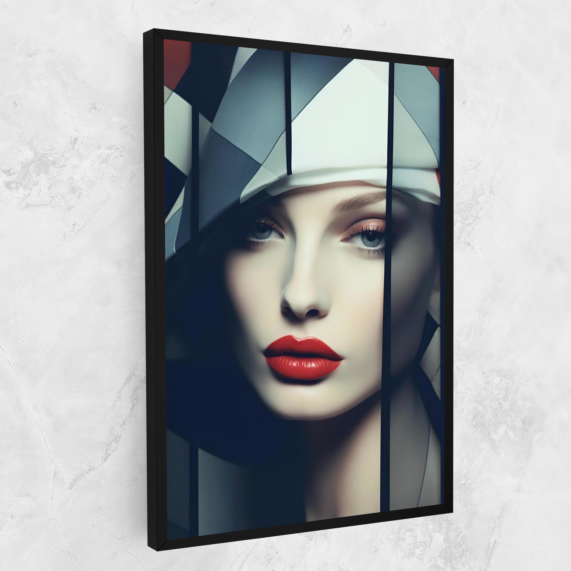 Leinwandbild Big Juicy Lips Woman mockup 1