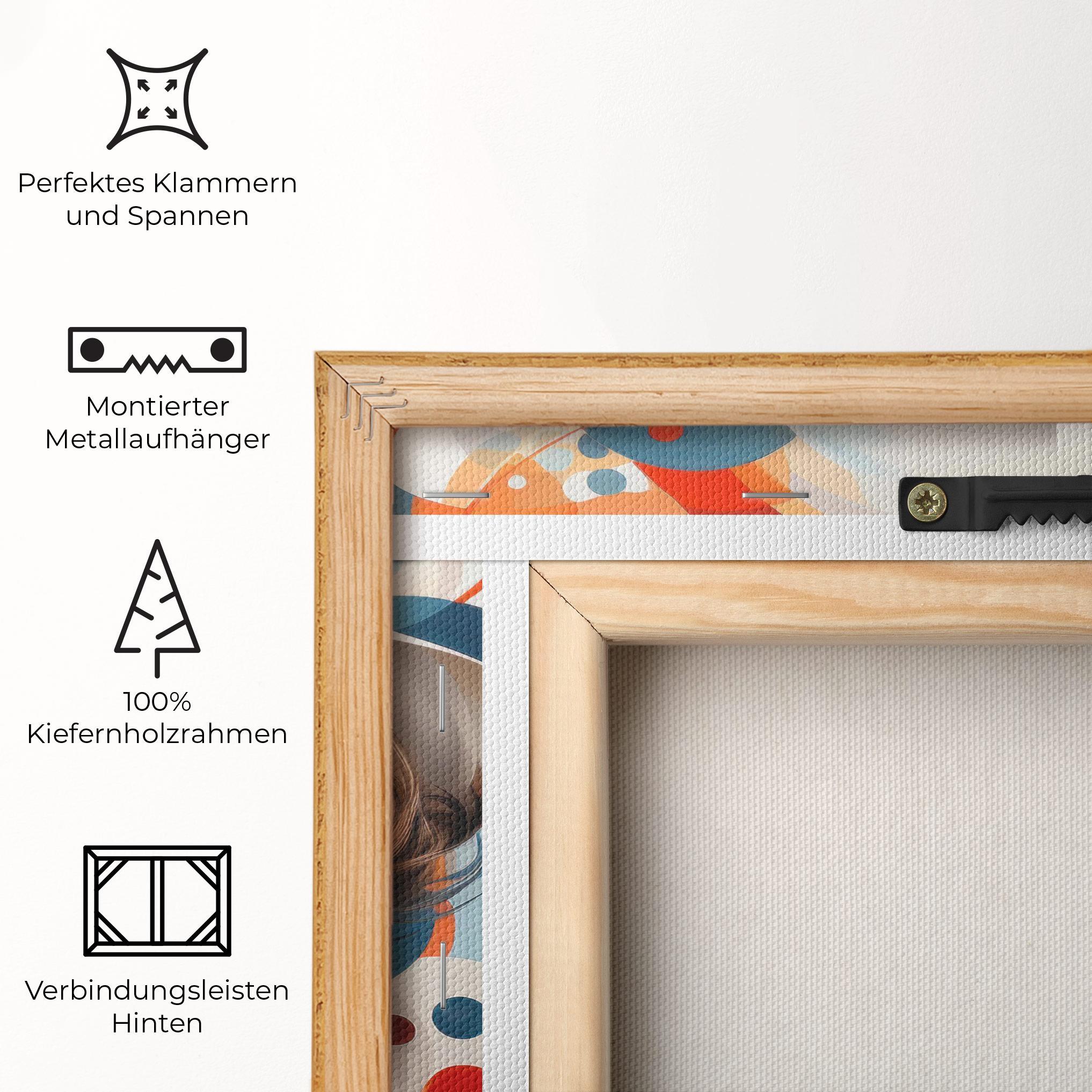 Leinwandbild Big Glasses Woman mockup 5