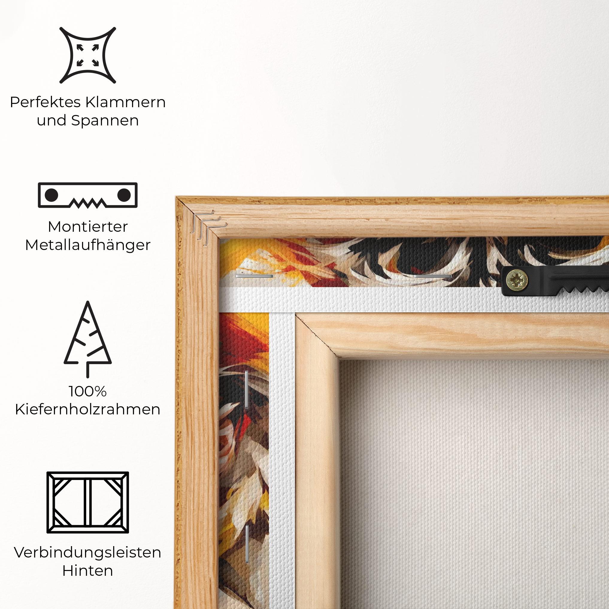 Leinwandbild Blond Hair Splash mockup 5
