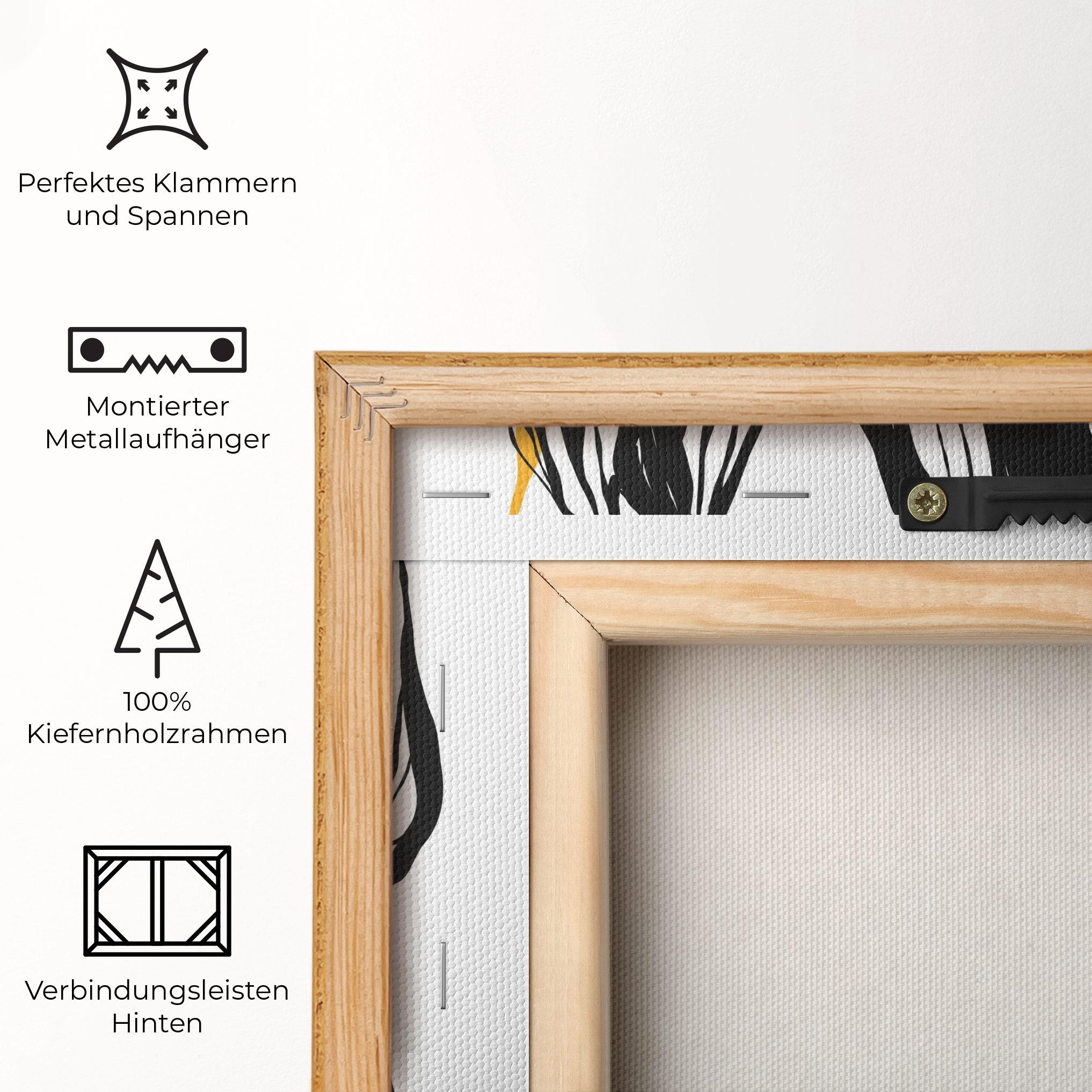 Leinwandbild Modern Outfit Line mockup 5