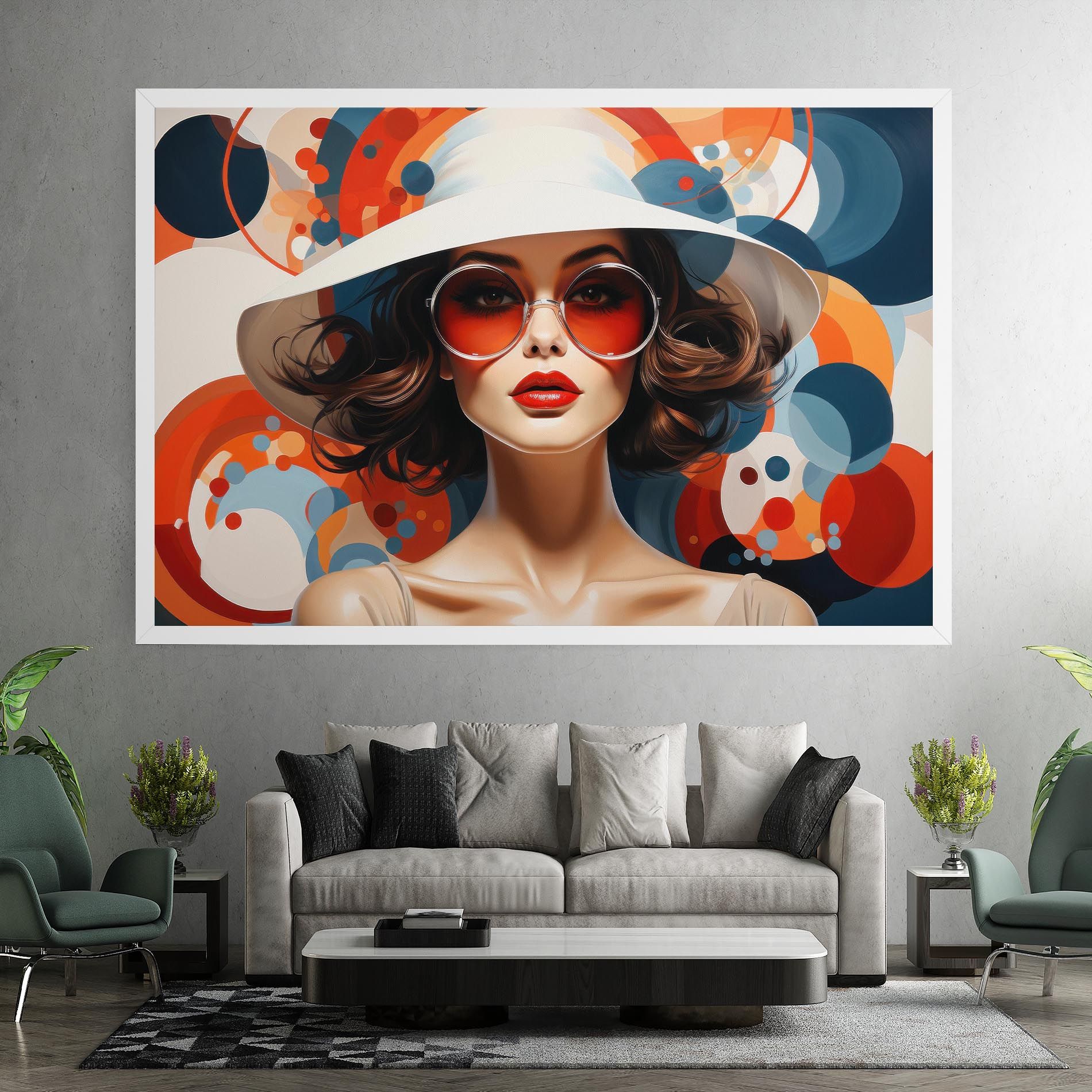 Big Glasses Woman mockup 7