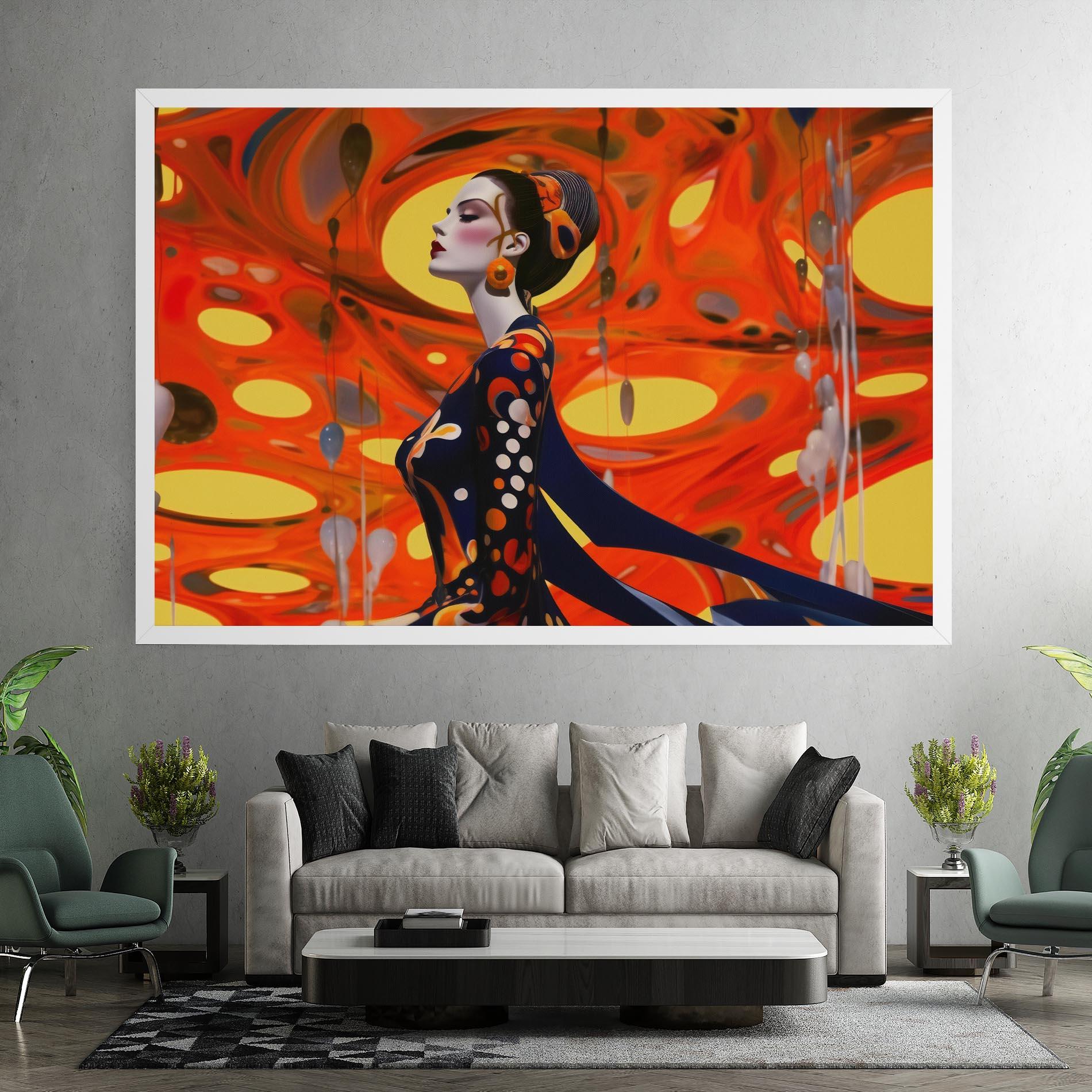 Leinwandbild Big Orange Accesories mockup 7