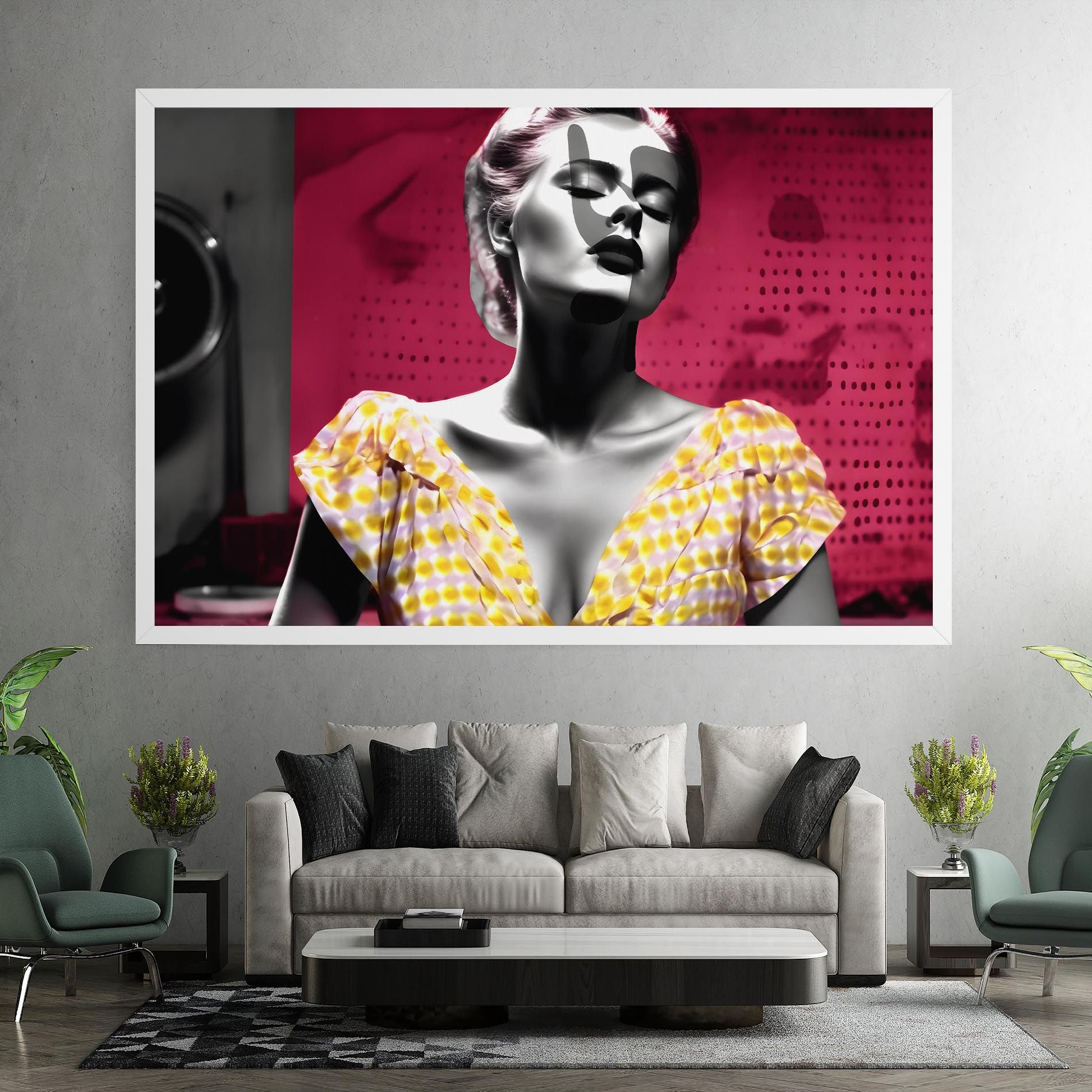 Yellow Dress On Pink mockup 7