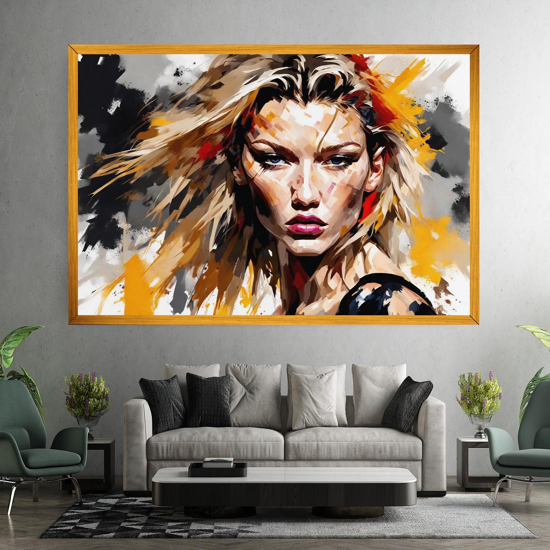 Blond Hair Splash mockup 7