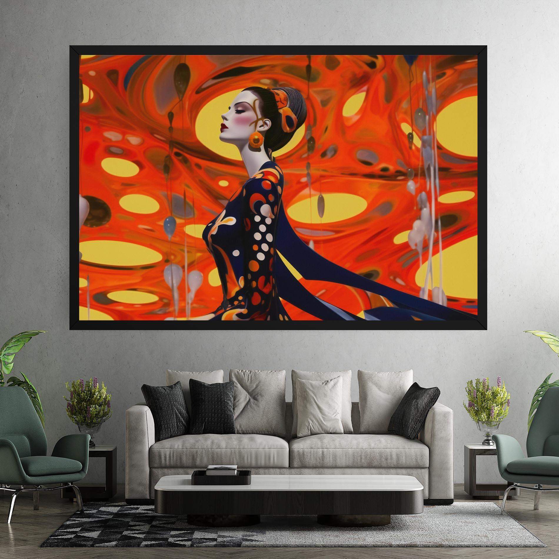 Leinwandbild Big Orange Accesories mockup 7