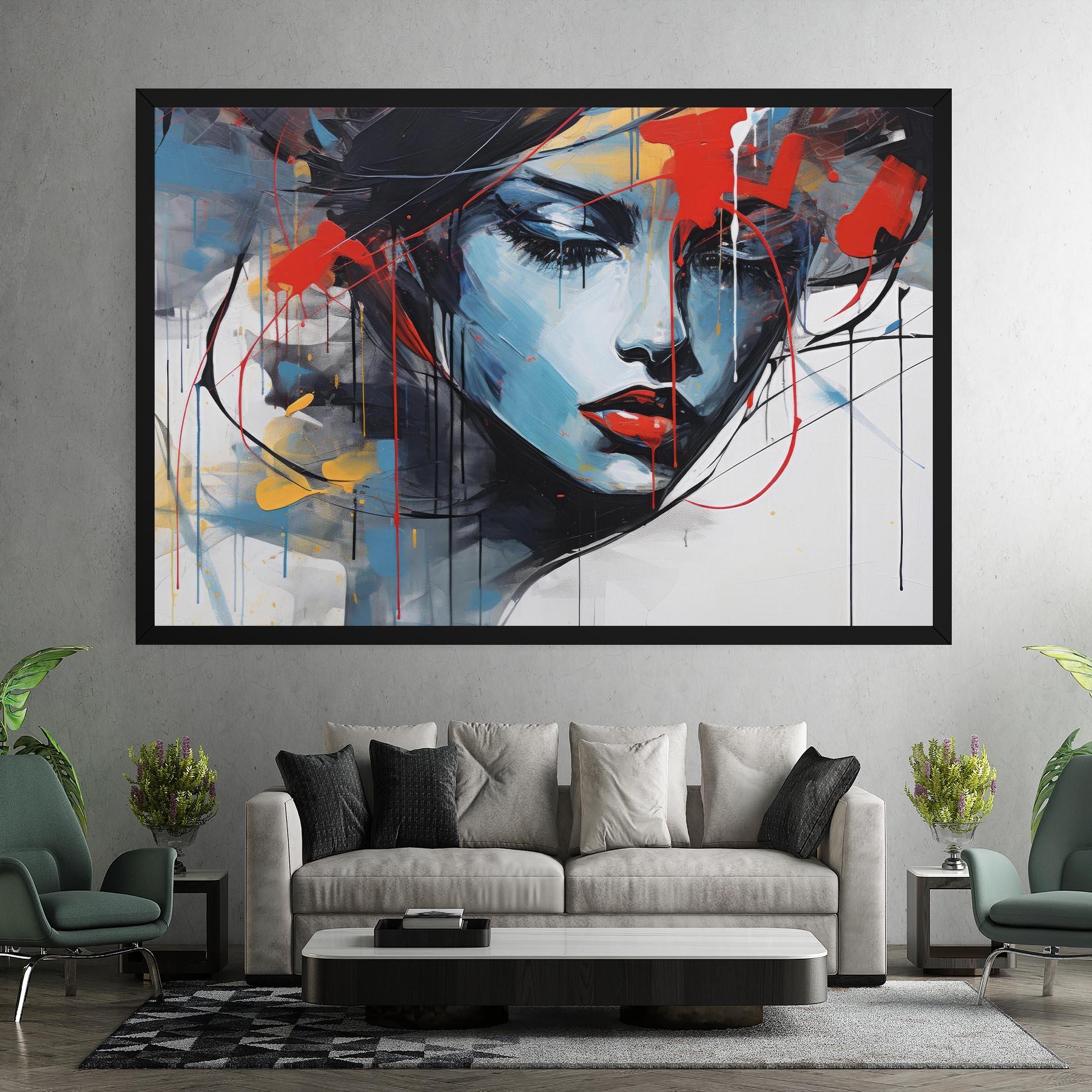 Leinwandbild Edgy Woman mockup 7