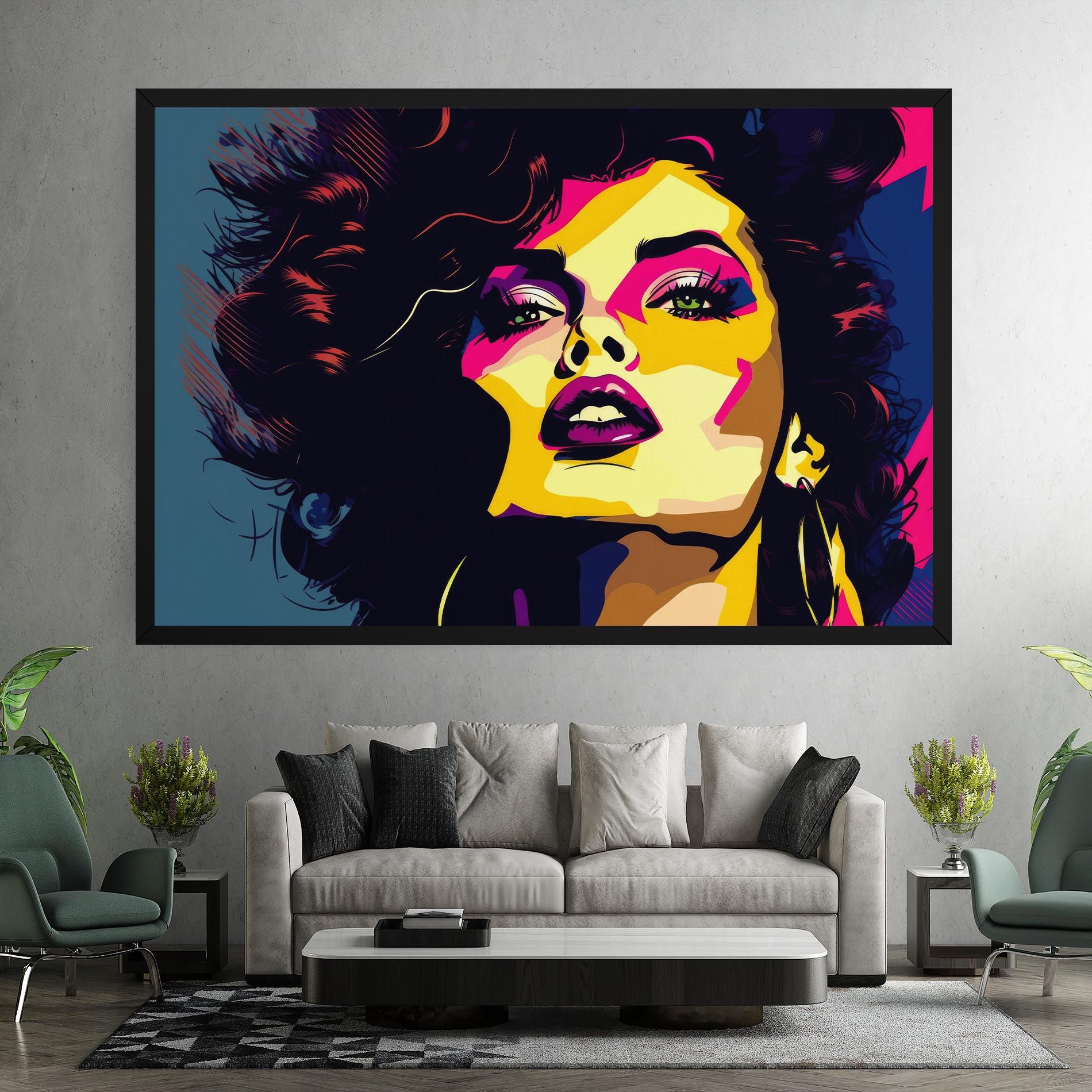 Pop Art Portrait Woman mockup 7
