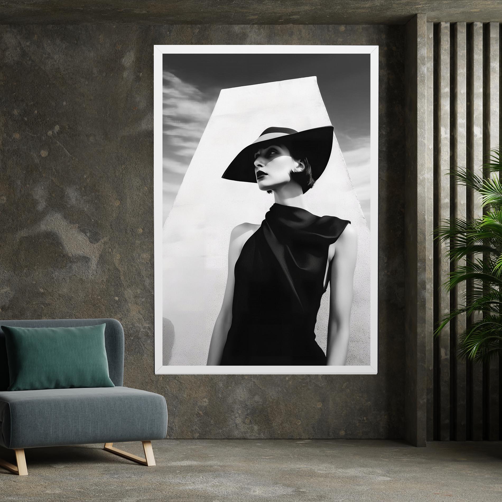 Leinwandbild Modern Fashion Portrait mockup 7