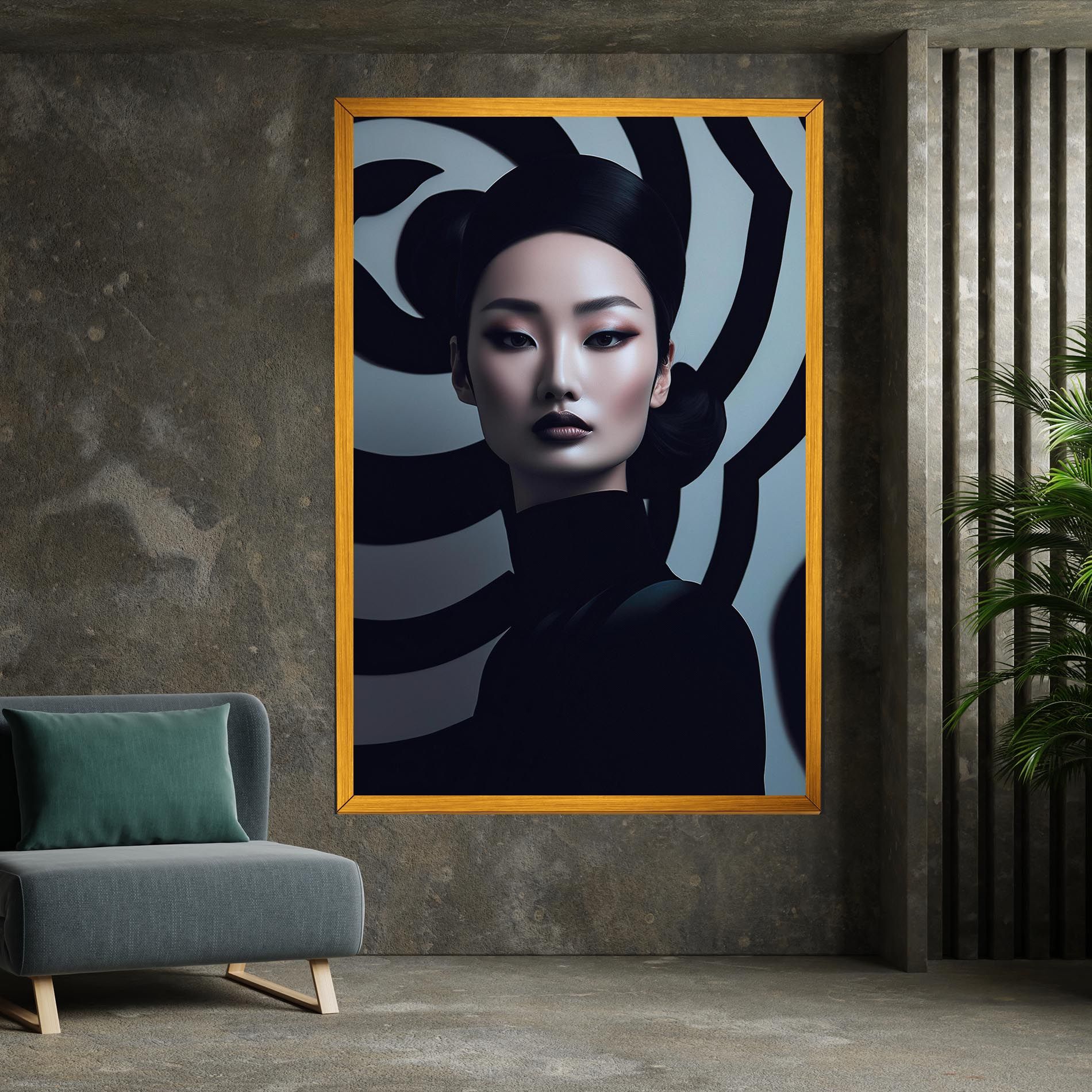 Asiatic Black Outfit mockup 7