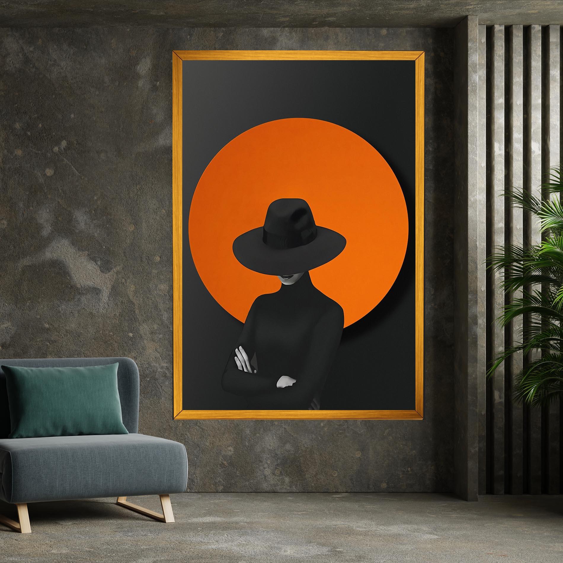 Leinwandbild Black Fashion mockup 7