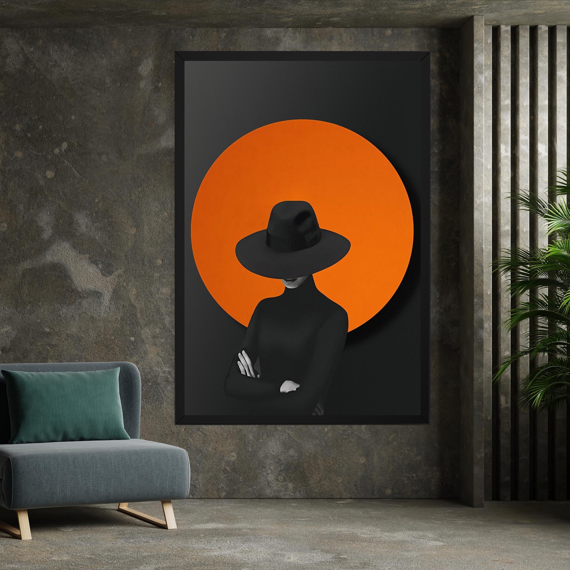 Leinwandbild Black Fashion mockup 7