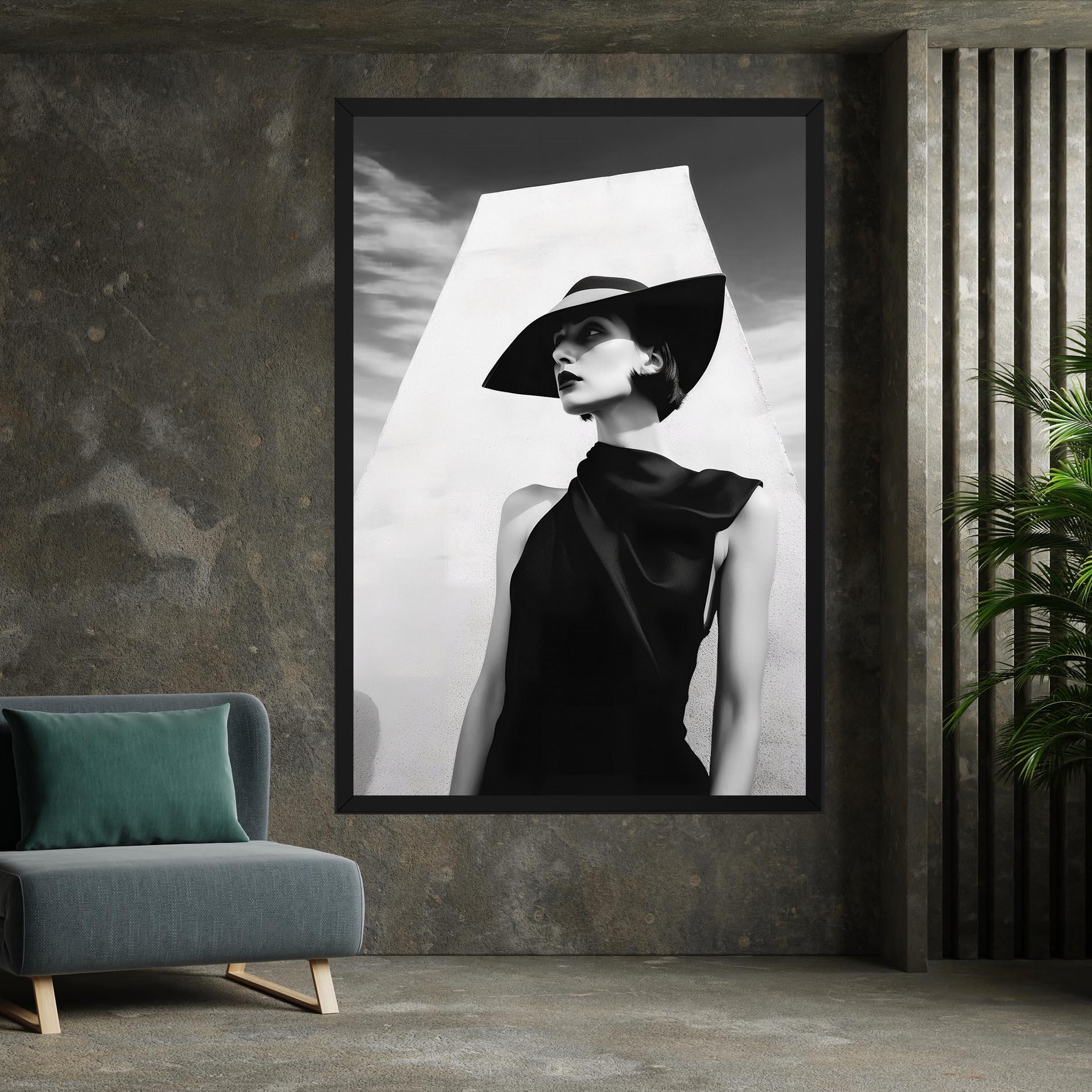 Leinwandbild Modern Fashion Portrait mockup 7