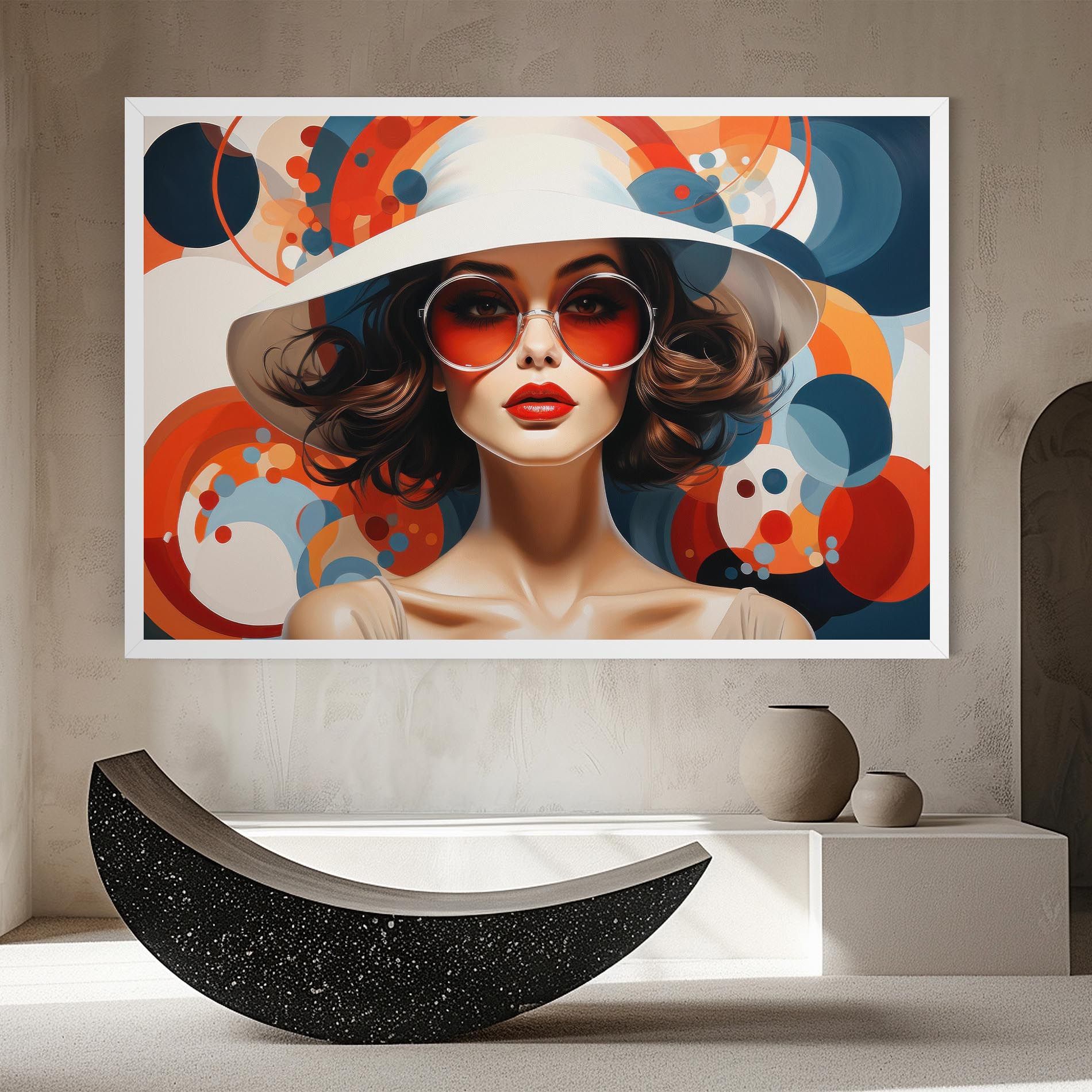 Big Glasses Woman mockup 8