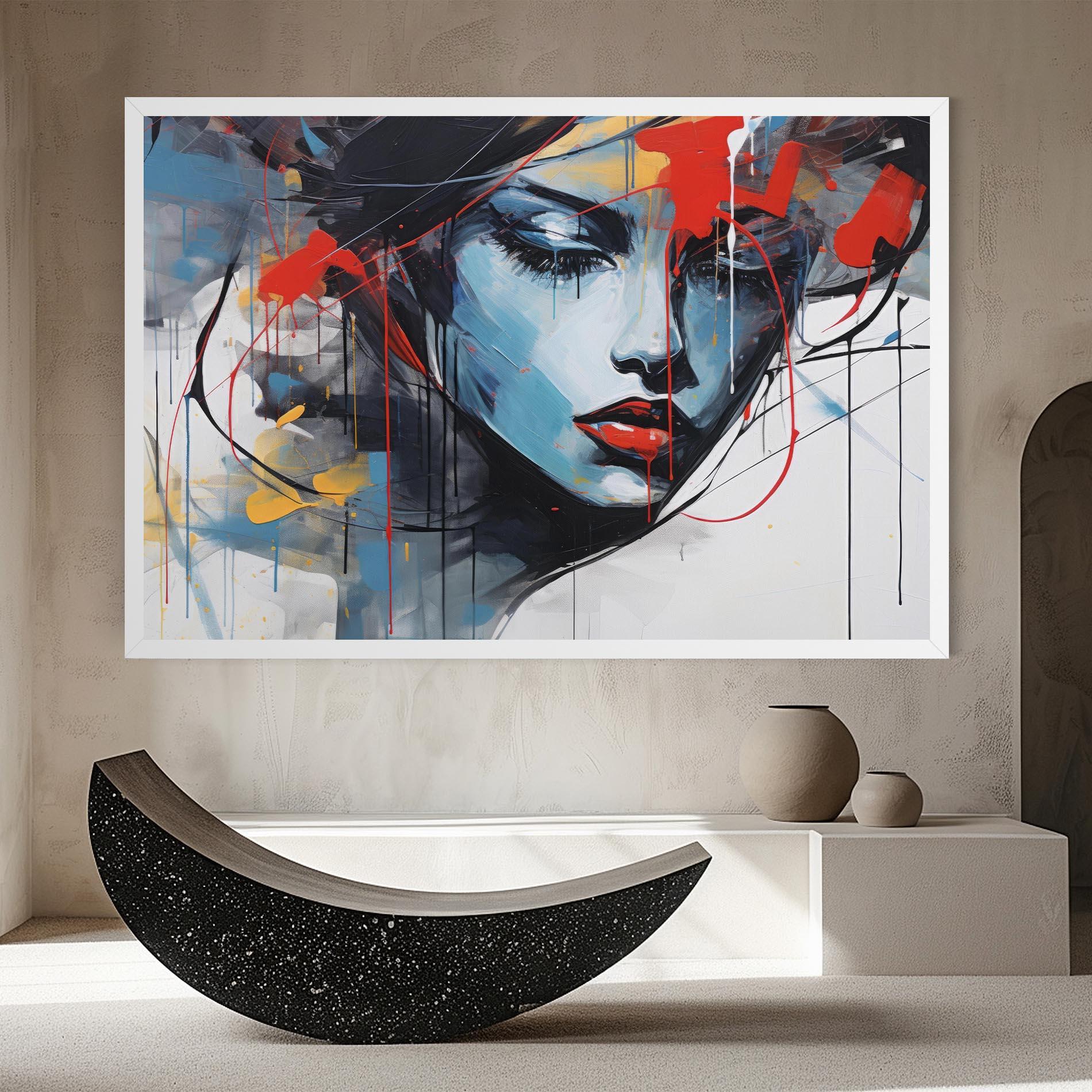 Leinwandbild Edgy Woman mockup 8