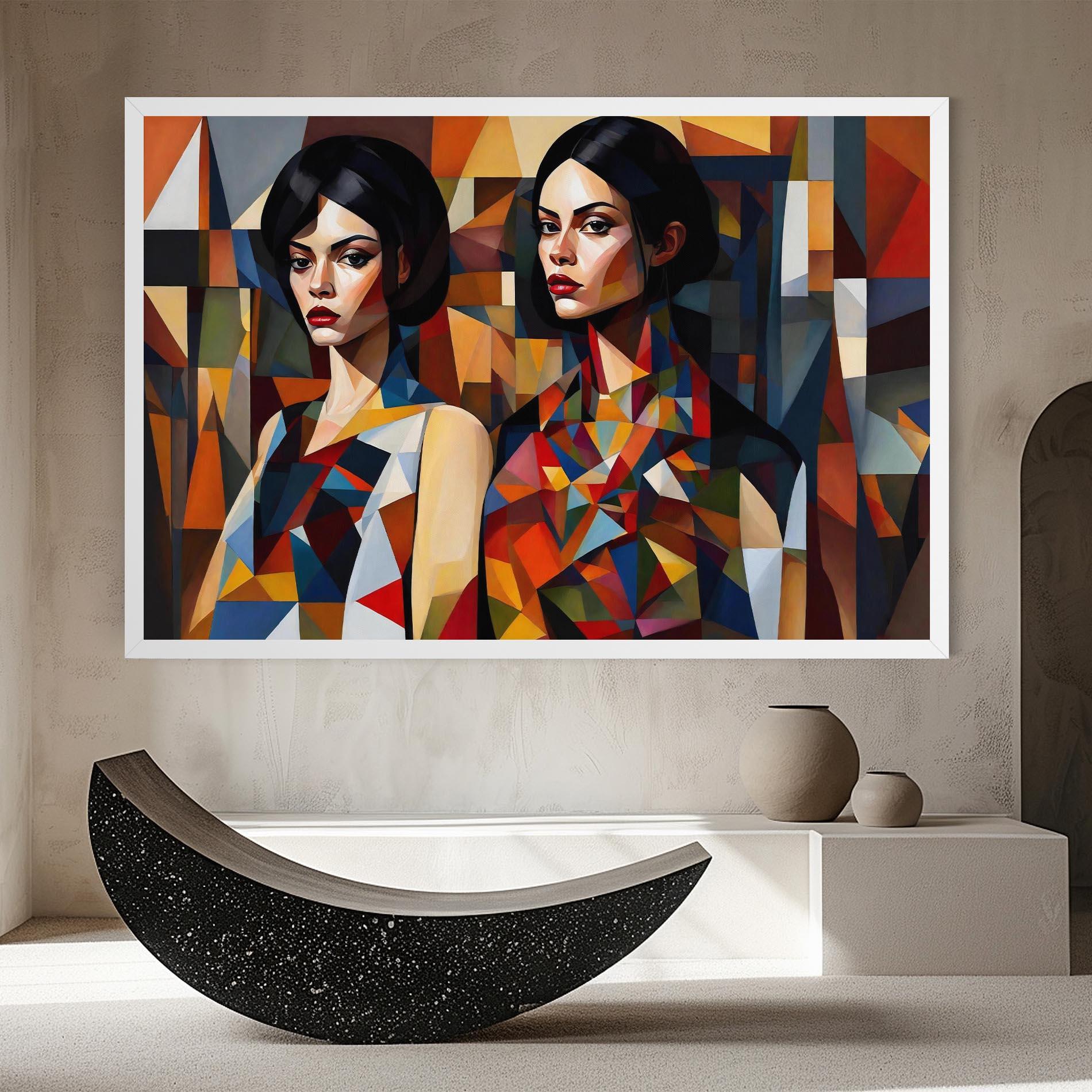 Leinwandbild Young Abstract Women mockup 8