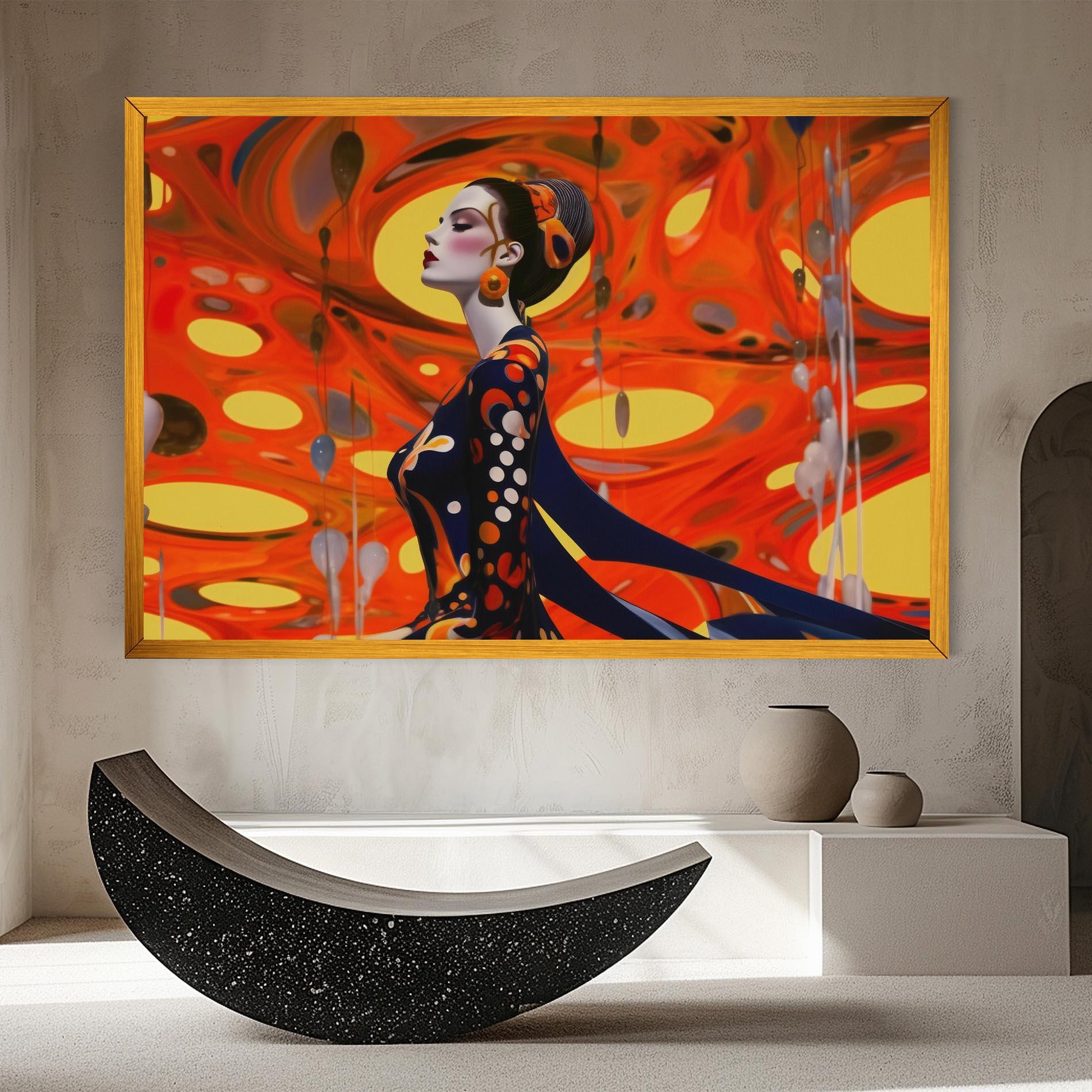 Leinwandbild Big Orange Accesories mockup 8