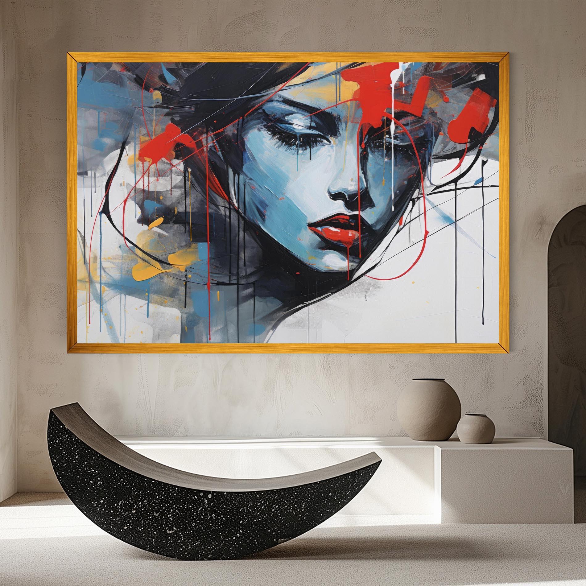 Leinwandbild Edgy Woman mockup 8