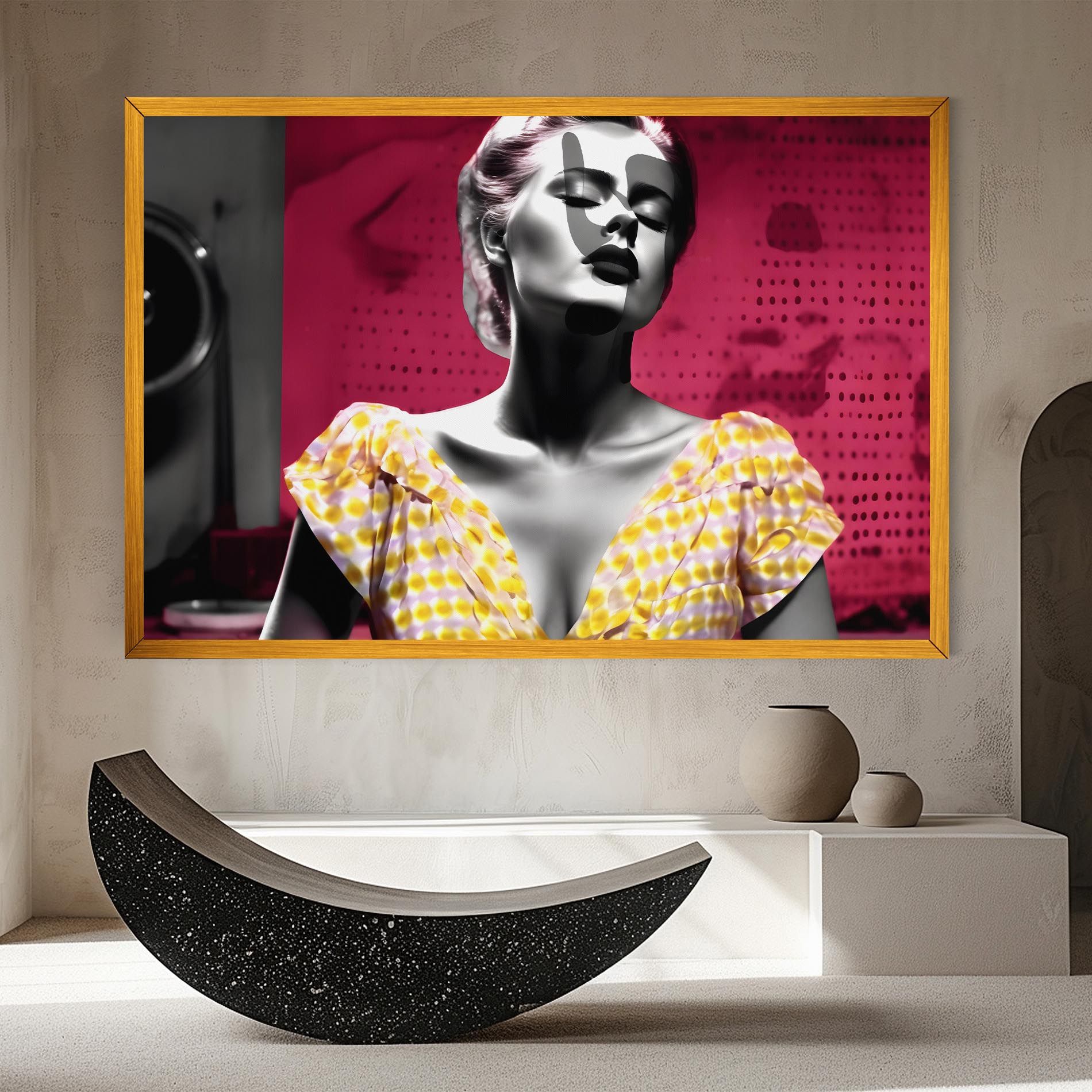 Yellow Dress On Pink mockup 8