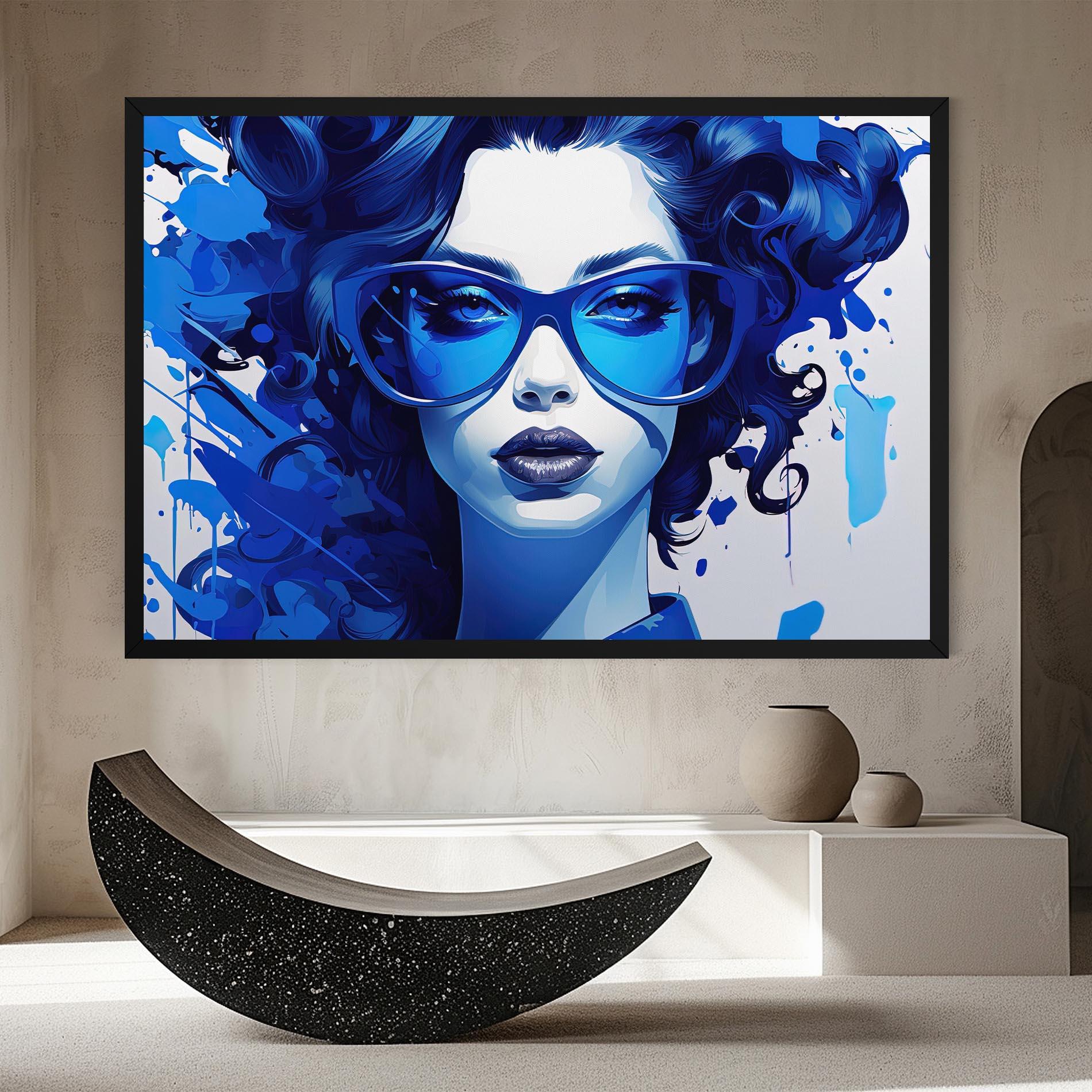 Leinwandbild Big Blue Glasses mockup 8