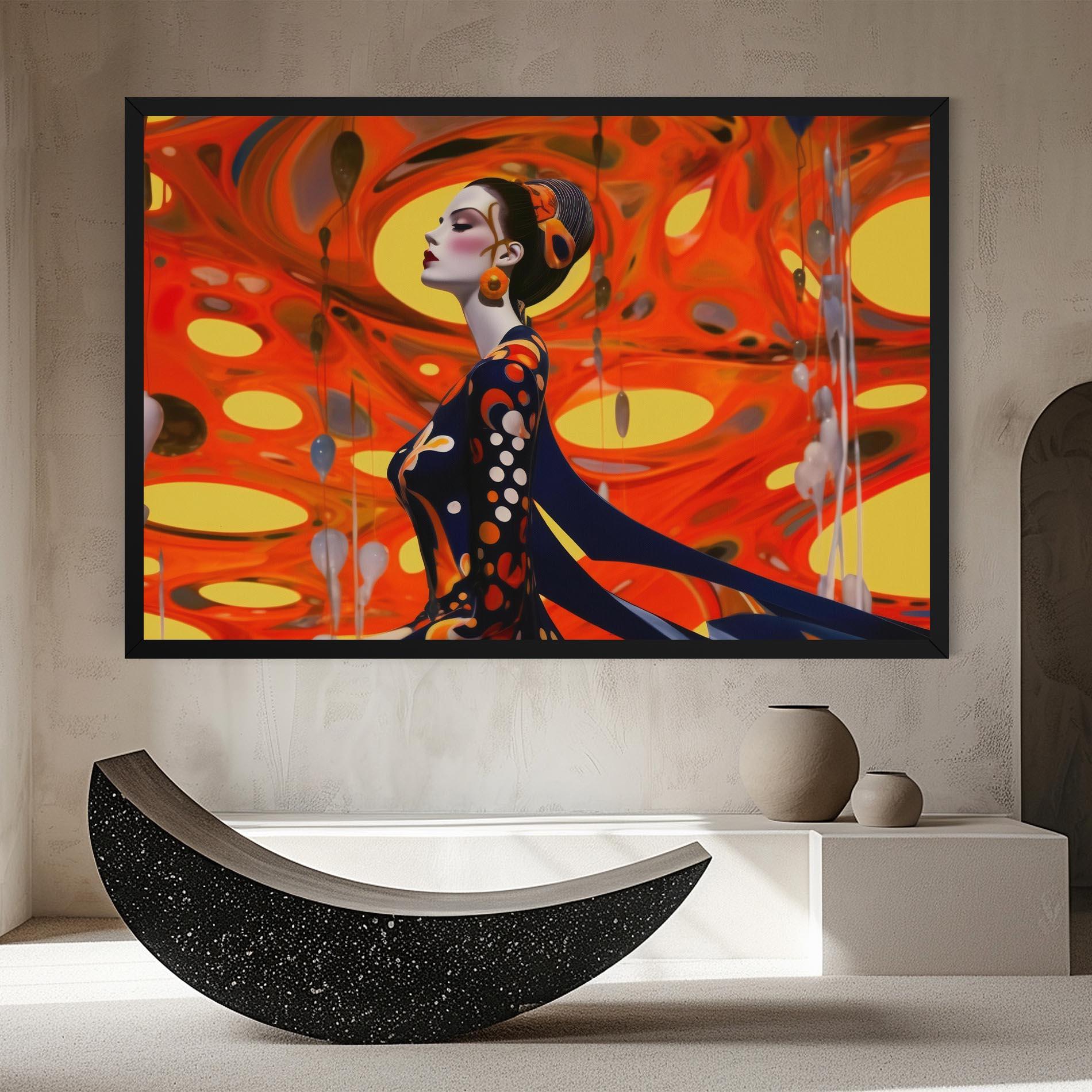 Leinwandbild Big Orange Accesories mockup 8