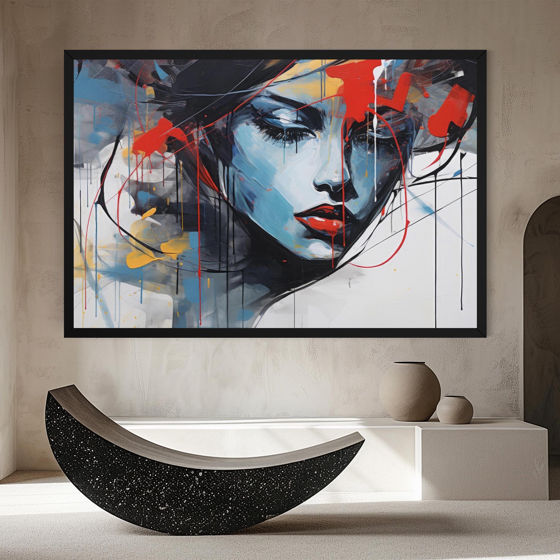 Leinwandbild Edgy Woman mockup 8