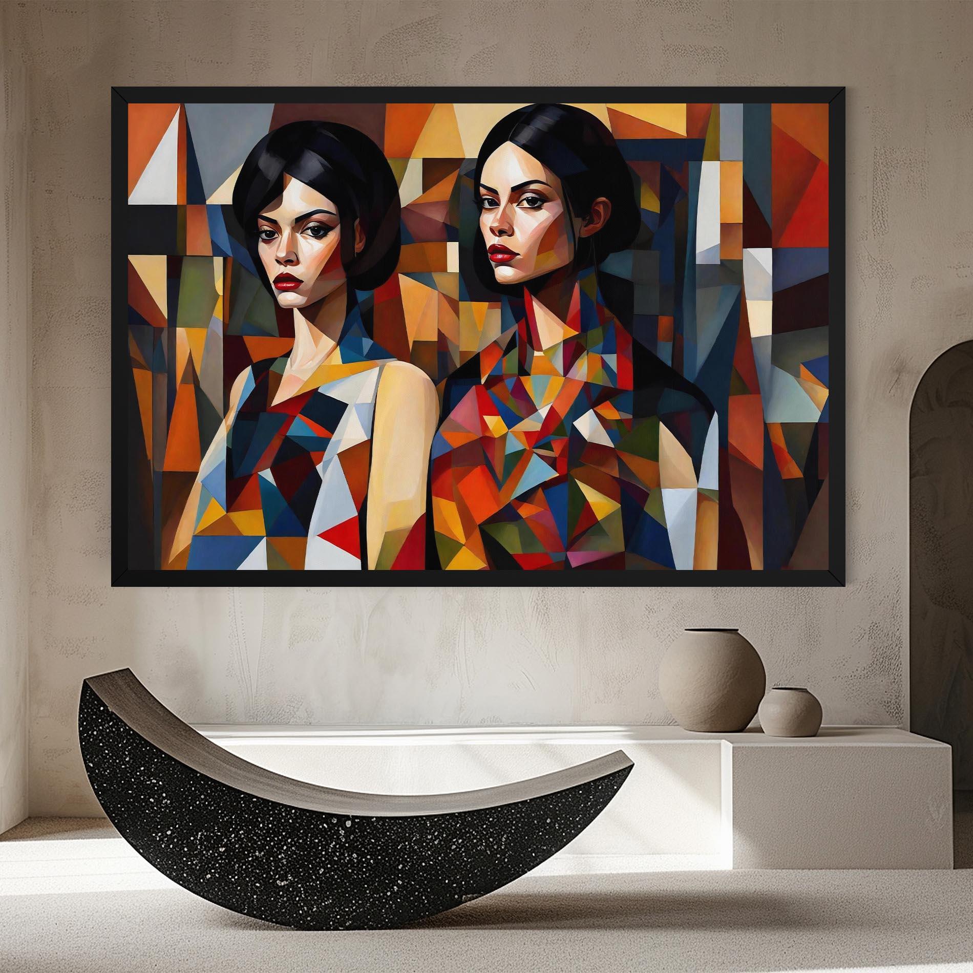 Leinwandbild Young Abstract Women mockup 8