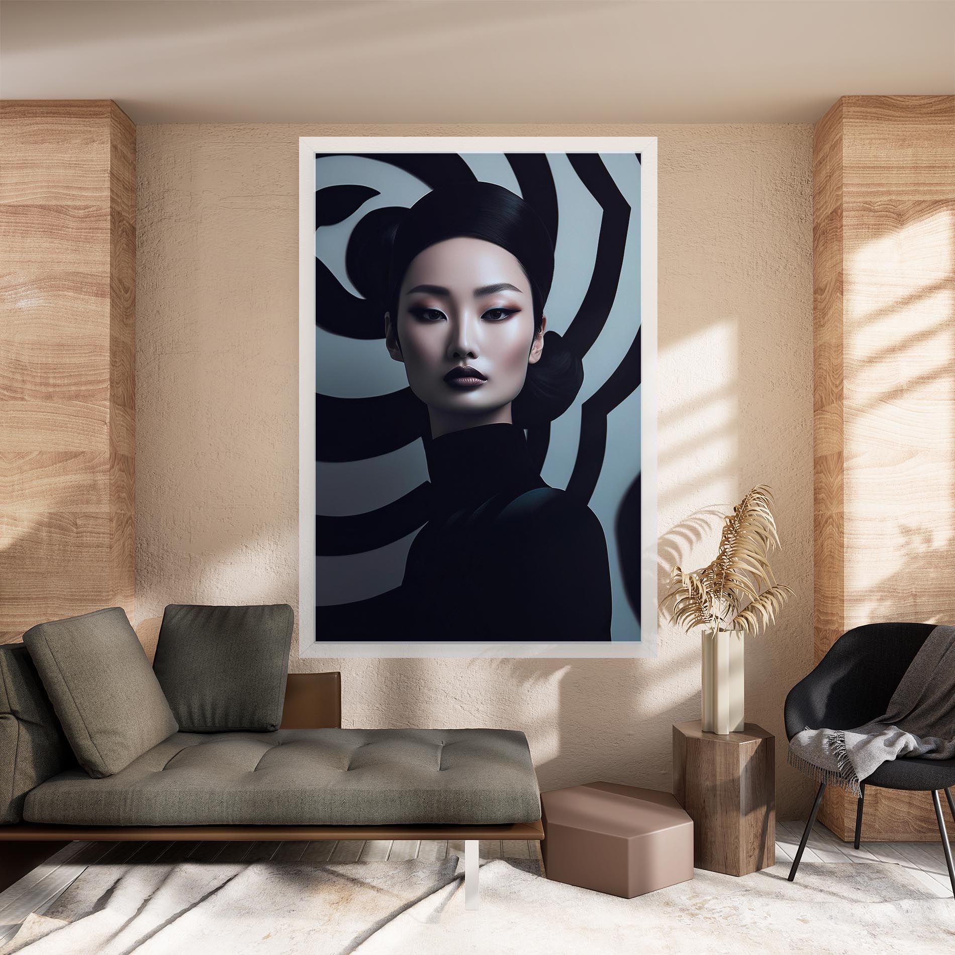 Asiatic Black Outfit mockup 8