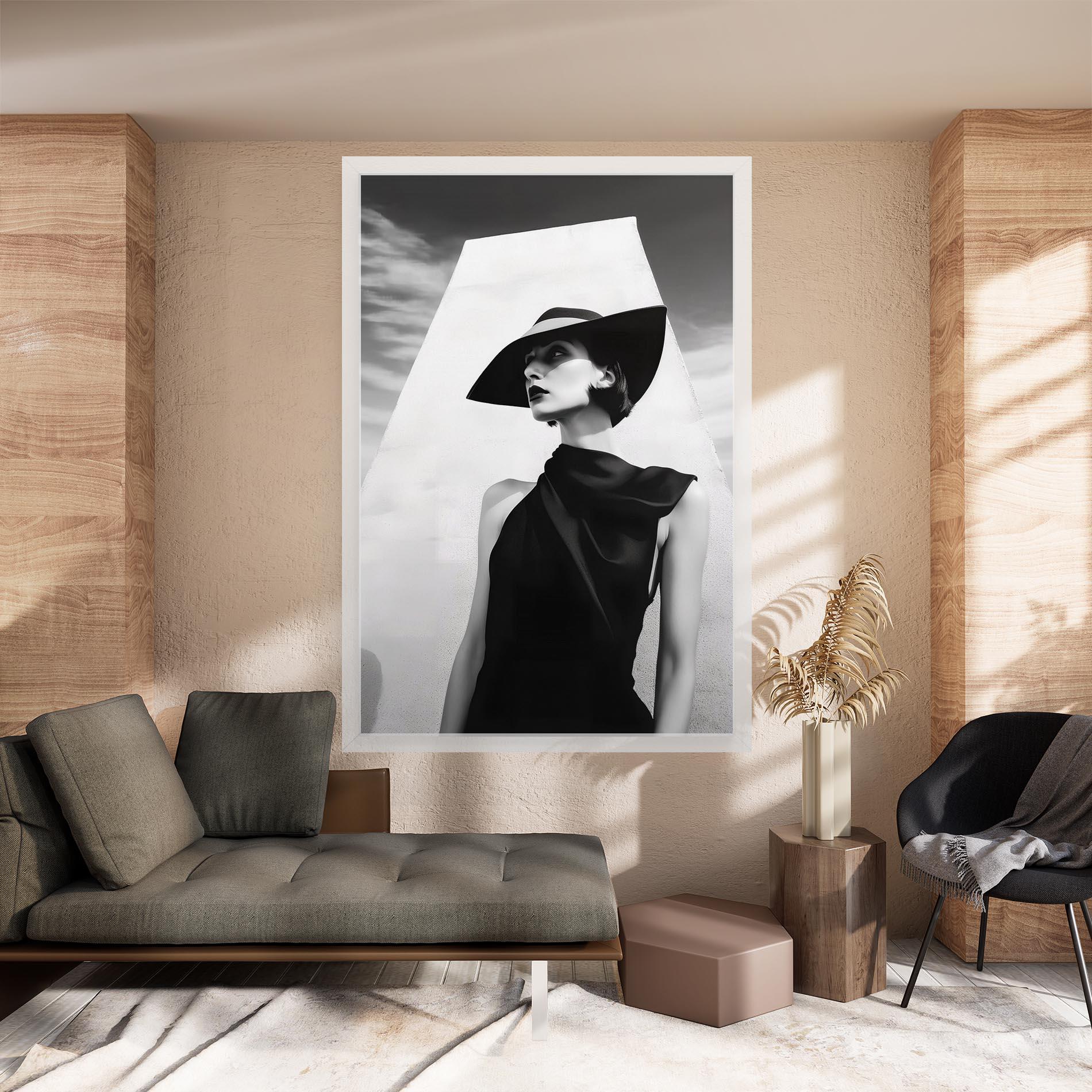 Leinwandbild Modern Fashion Portrait mockup 8