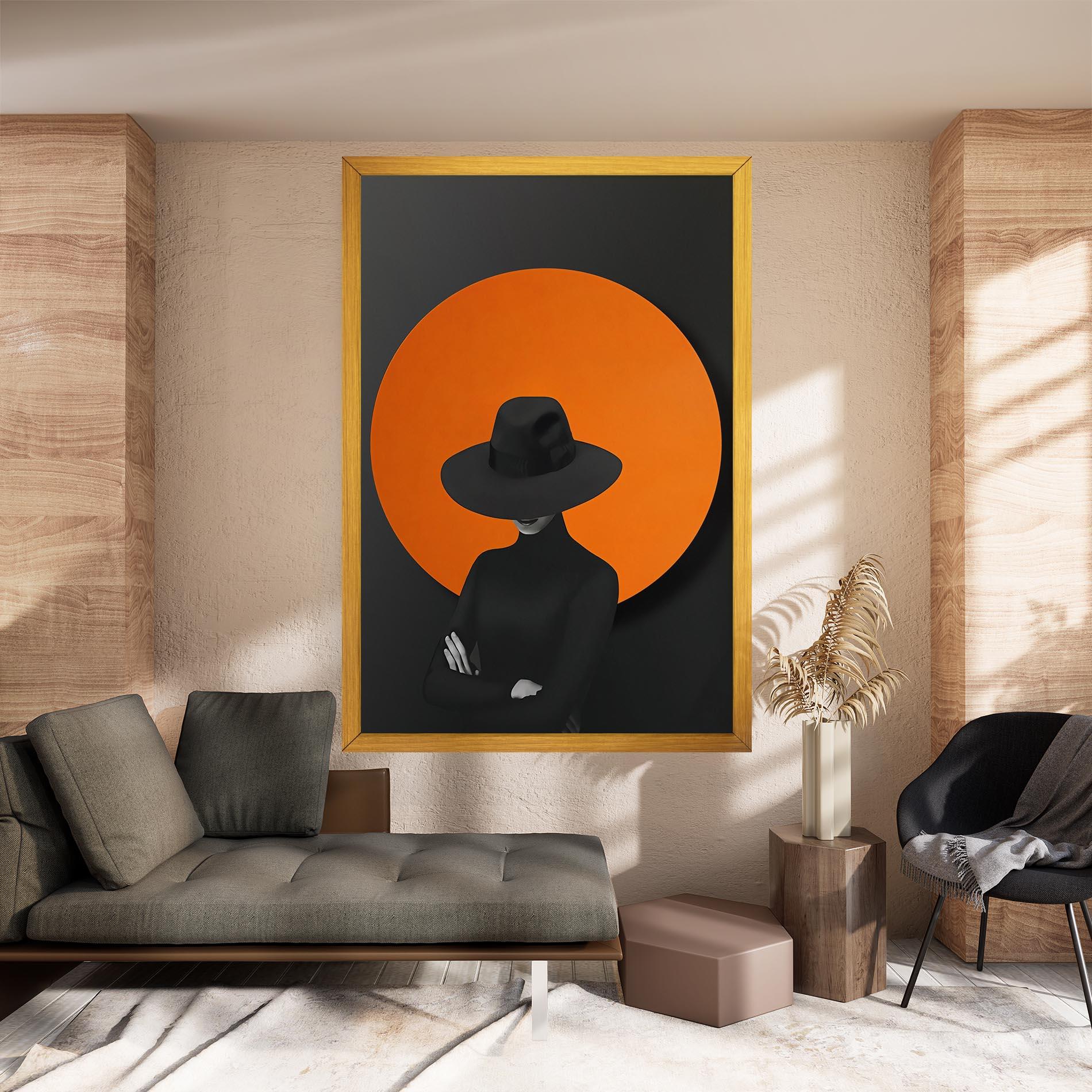 Leinwandbild Black Fashion mockup 8