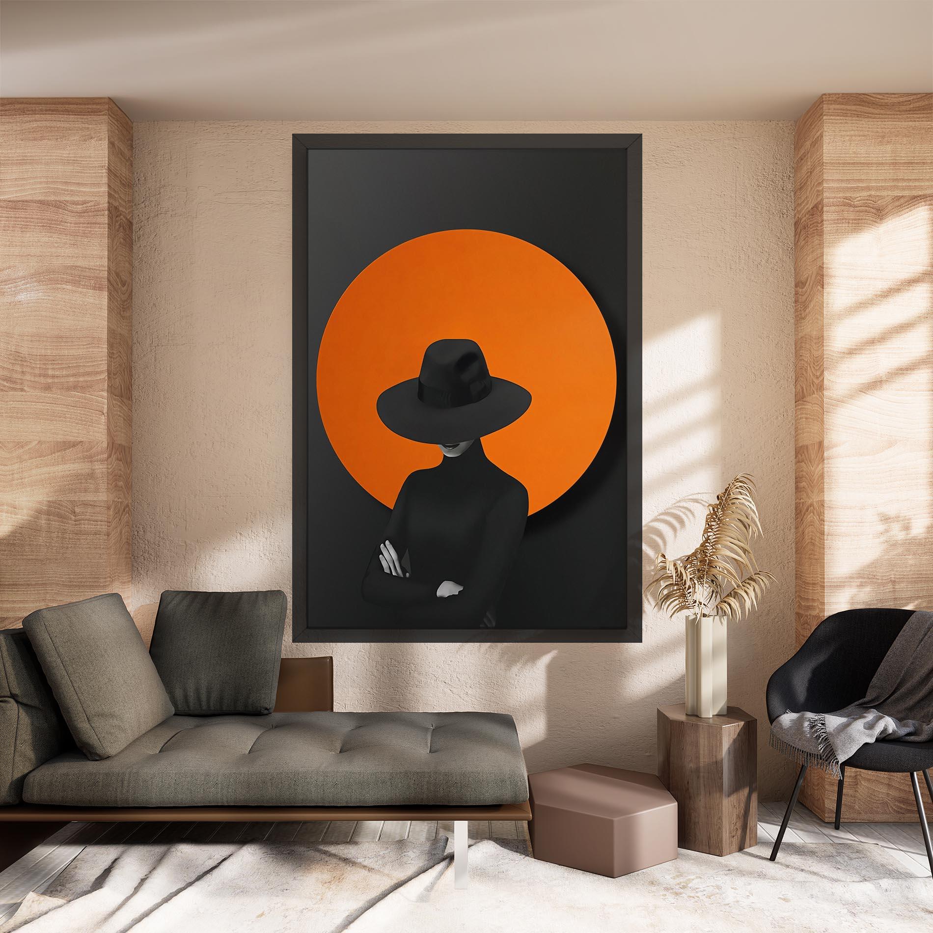 Leinwandbild Black Fashion mockup 8