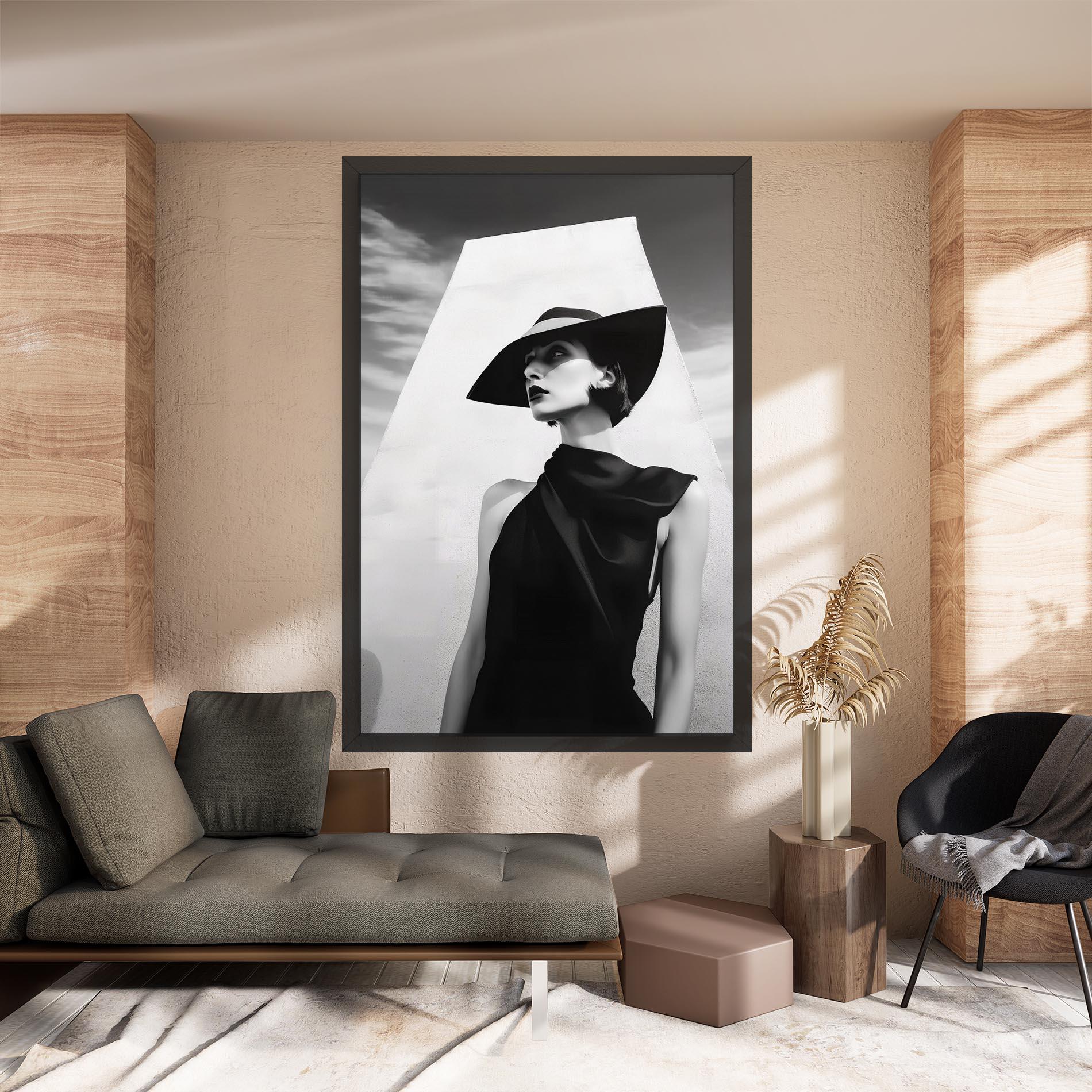 Leinwandbild Modern Fashion Portrait mockup 8