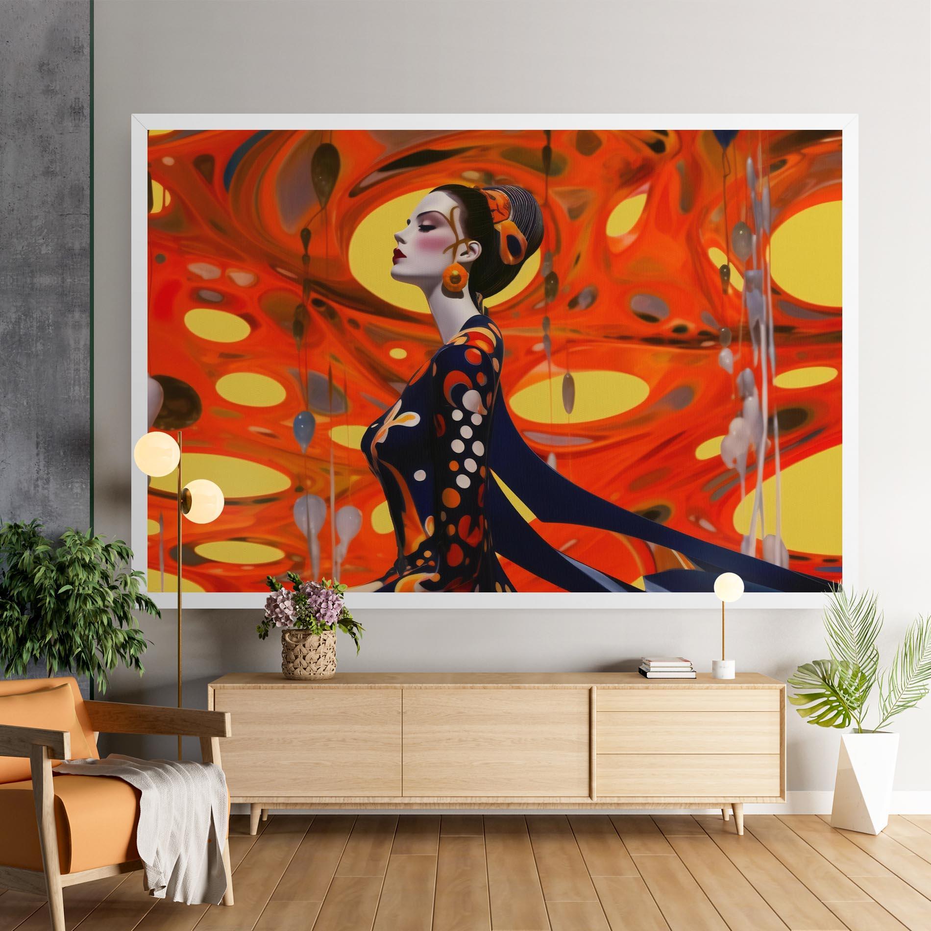 Leinwandbild Big Orange Accesories mockup 9