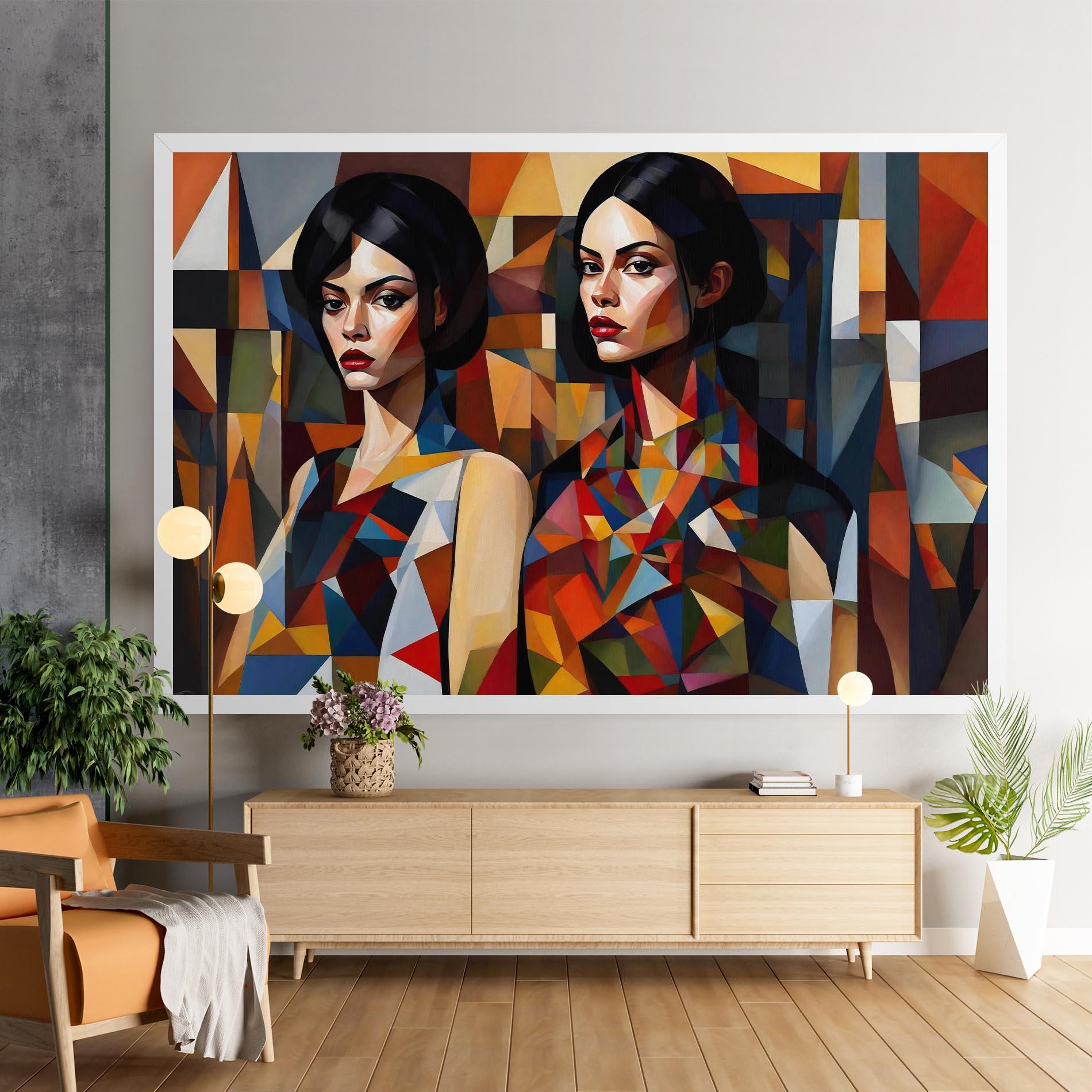 Leinwandbild Young Abstract Women mockup 9