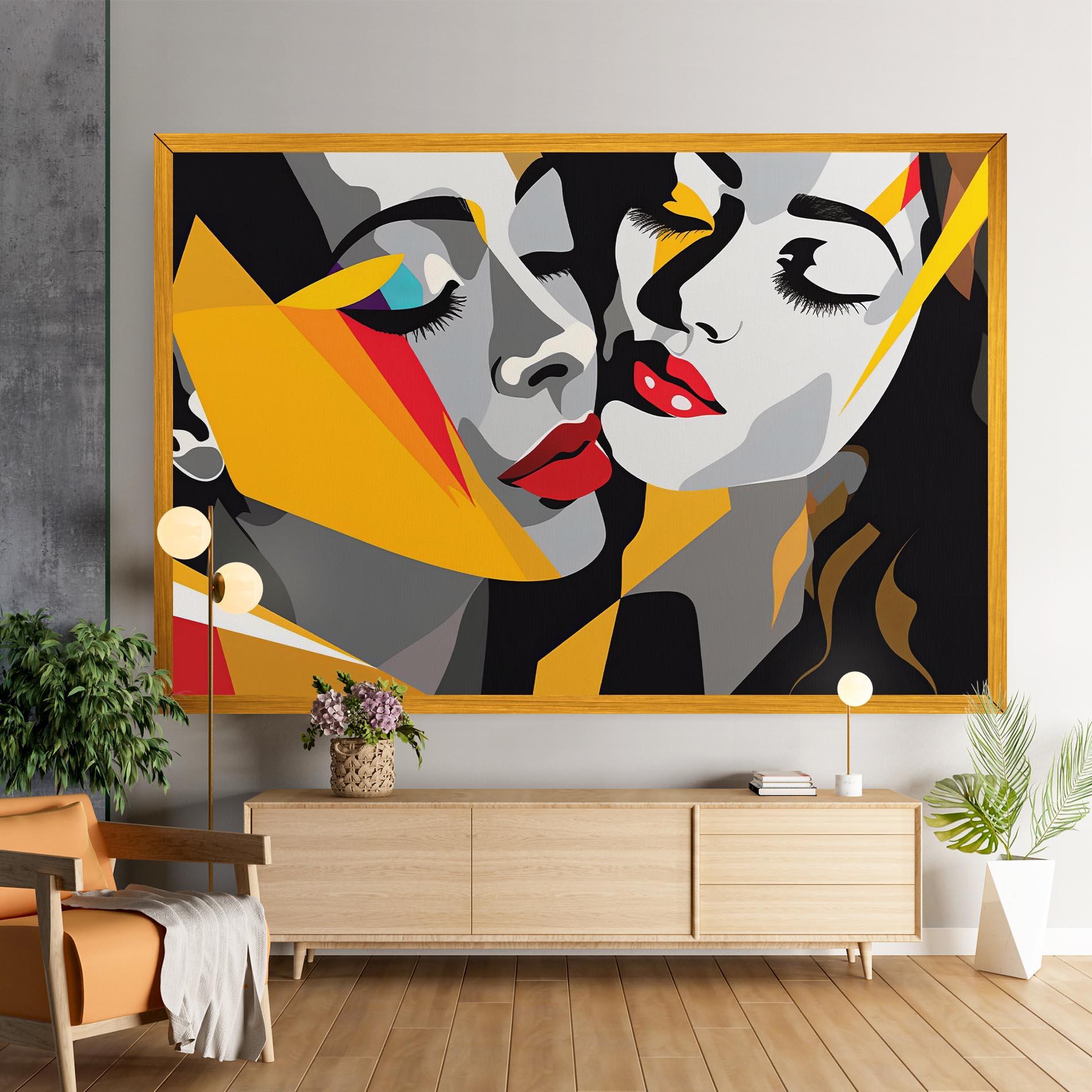 Leinwandbild Dreamy Modern Female mockup 9