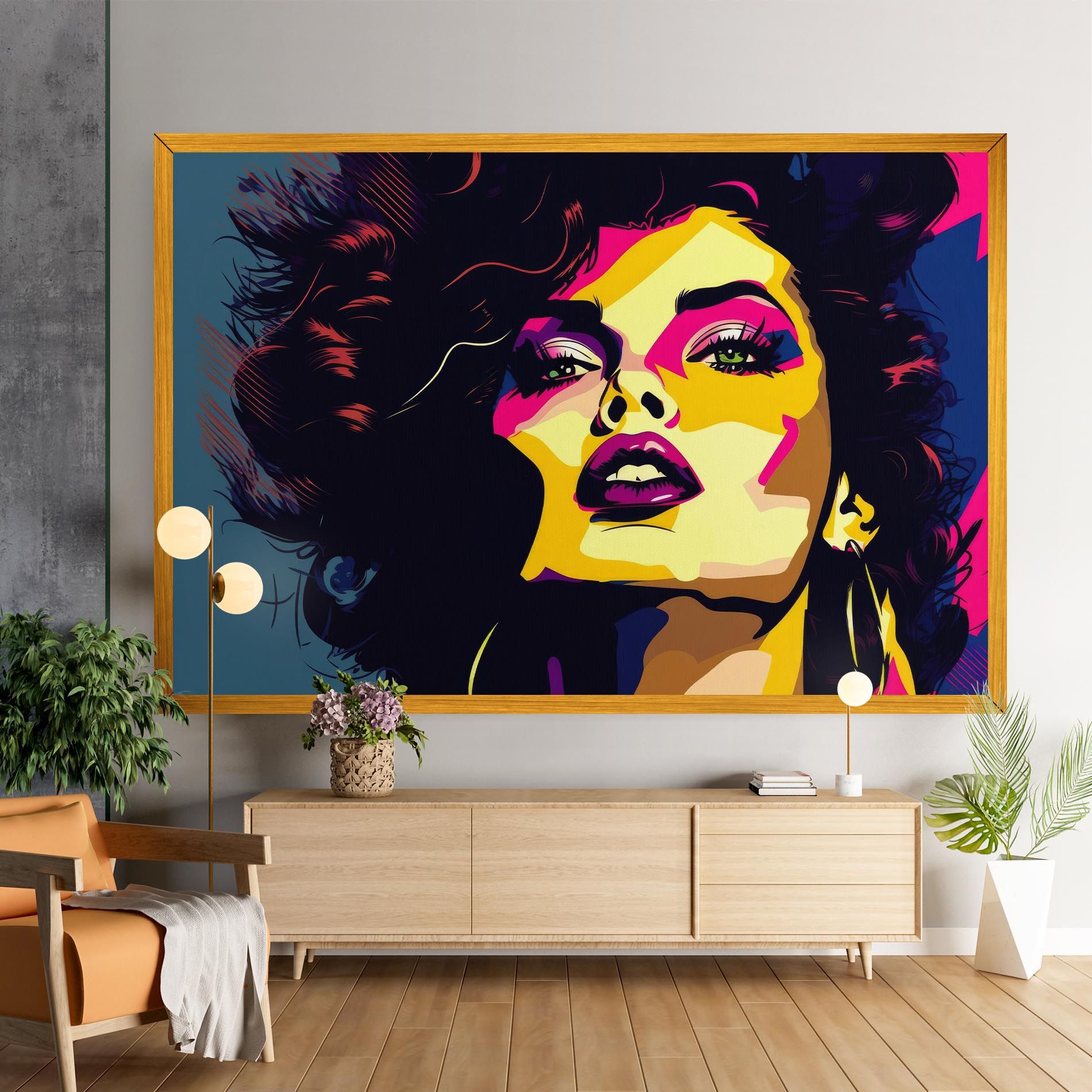 Pop Art Portrait Woman mockup 9