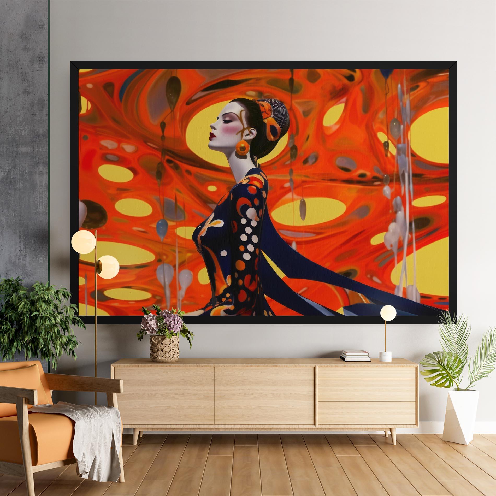 Leinwandbild Big Orange Accesories mockup 9