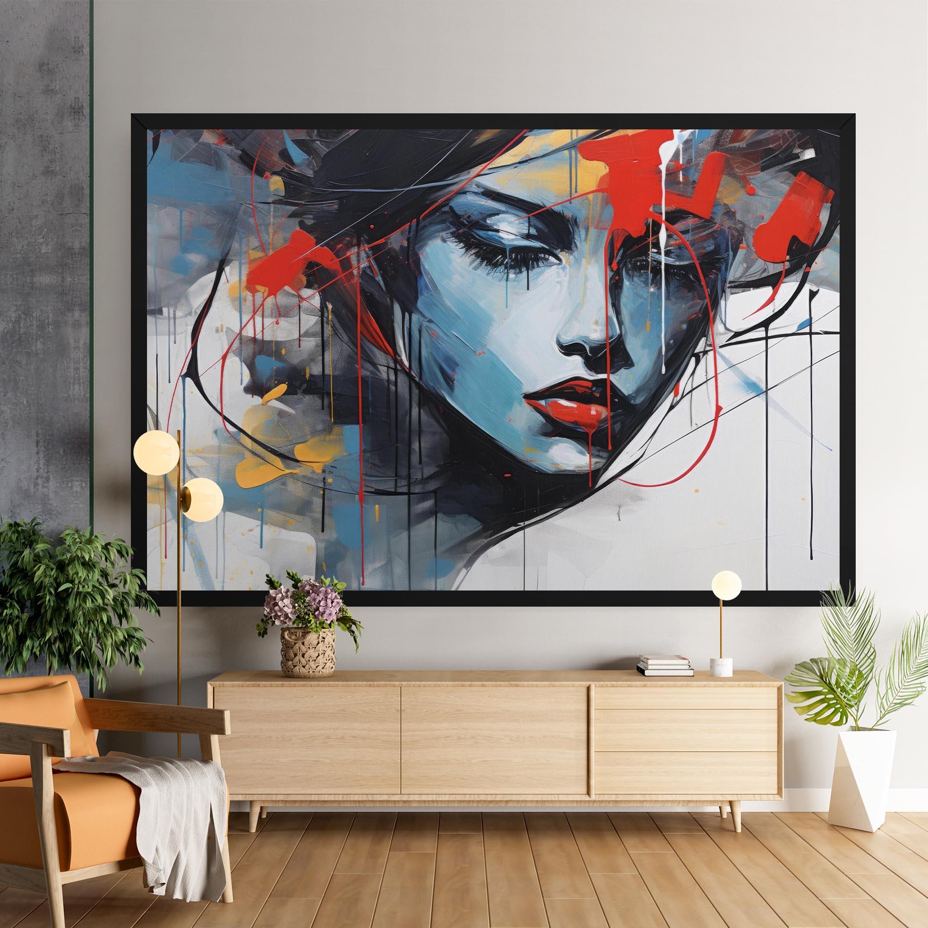 Leinwandbild Edgy Woman mockup 9