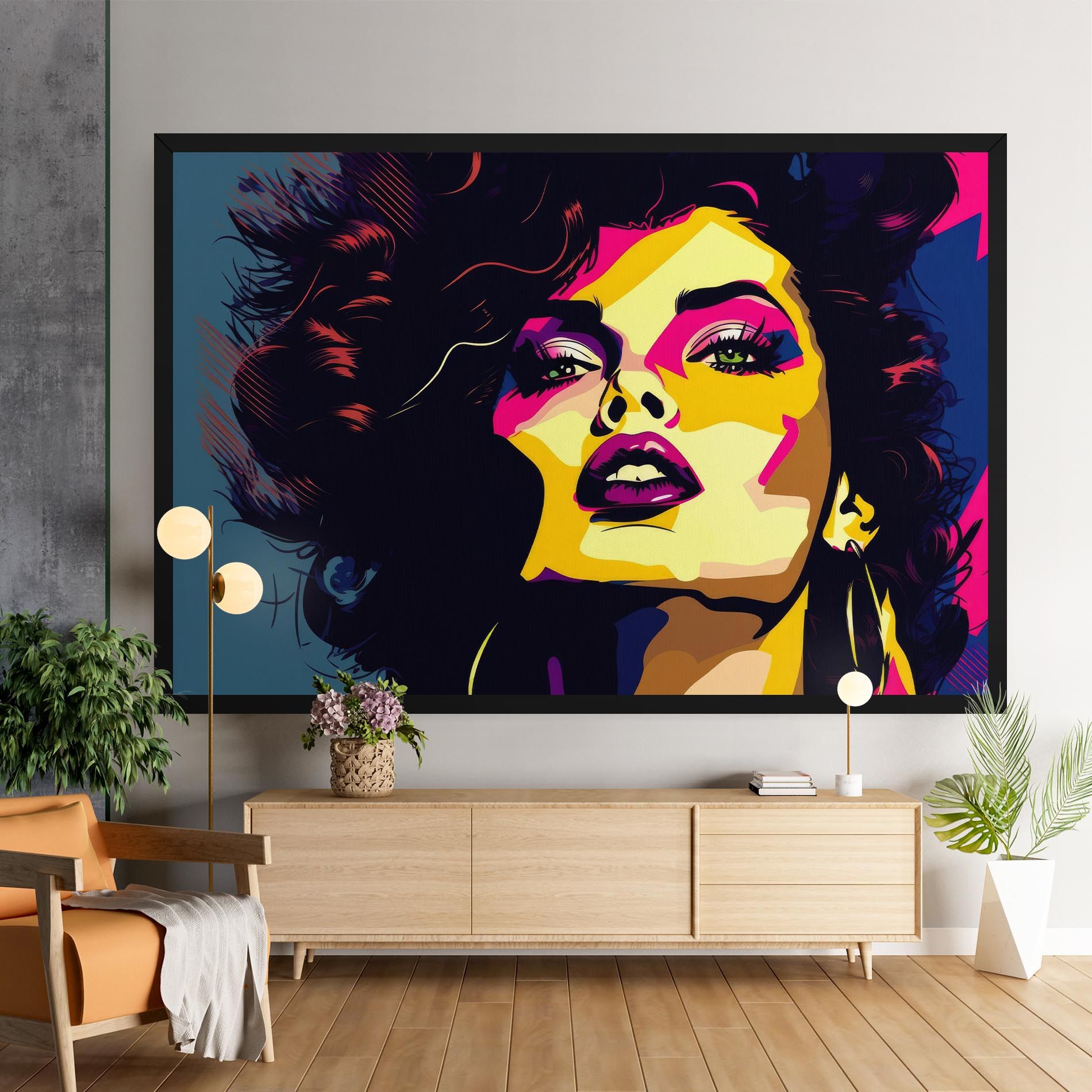 Pop Art Portrait Woman mockup 9