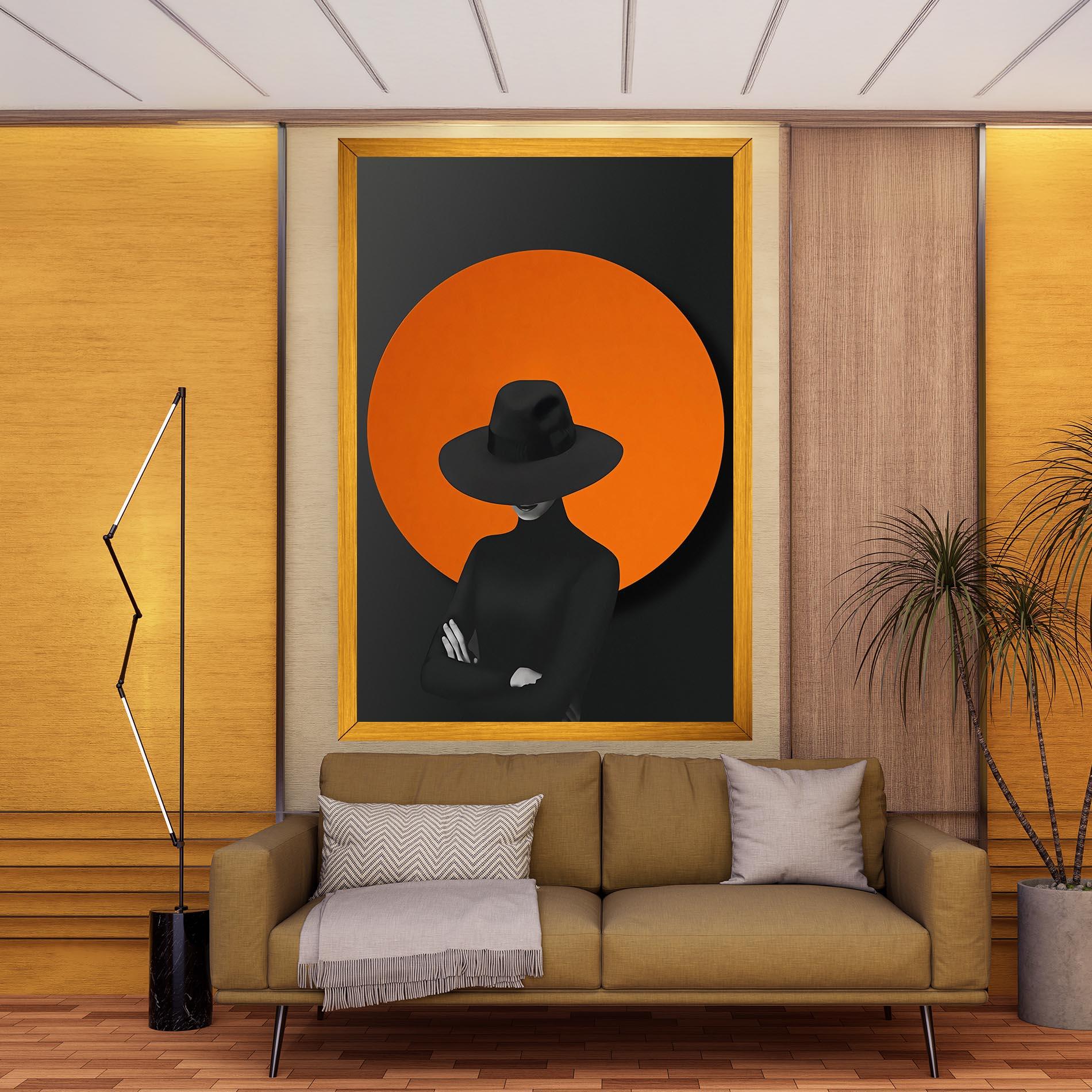 Leinwandbild Black Fashion mockup 9