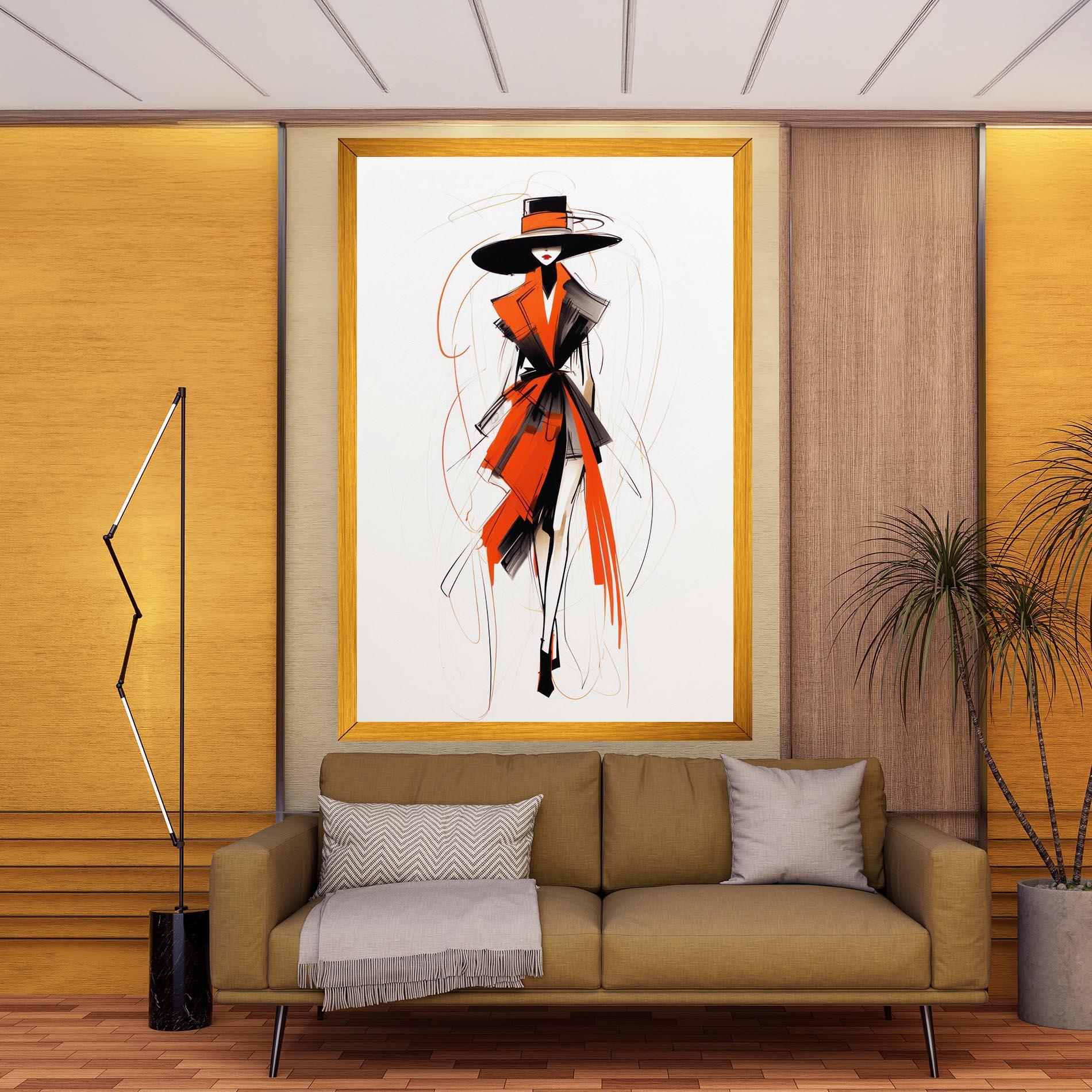 Leinwandbild Handdrawn Doodle mockup 9