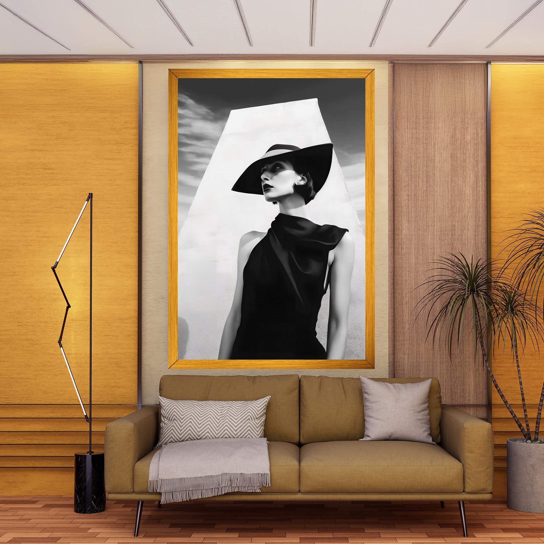 Leinwandbild Modern Fashion Portrait mockup 9