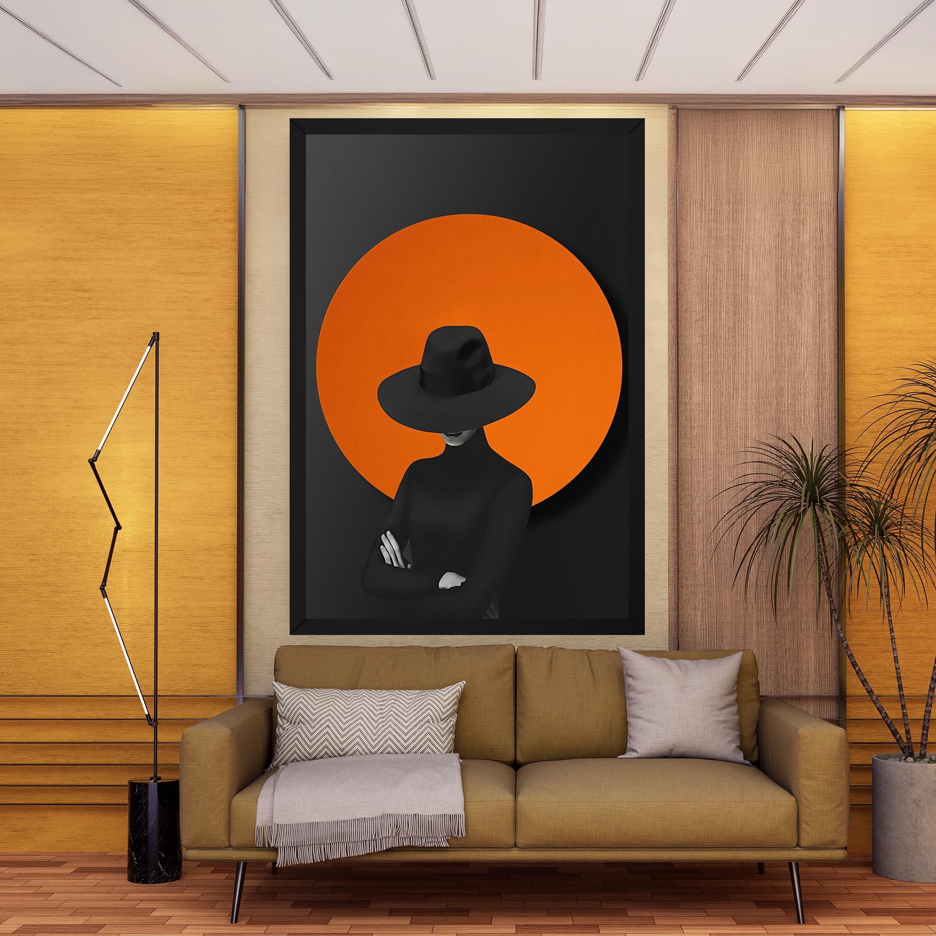 Leinwandbild Black Fashion mockup 9