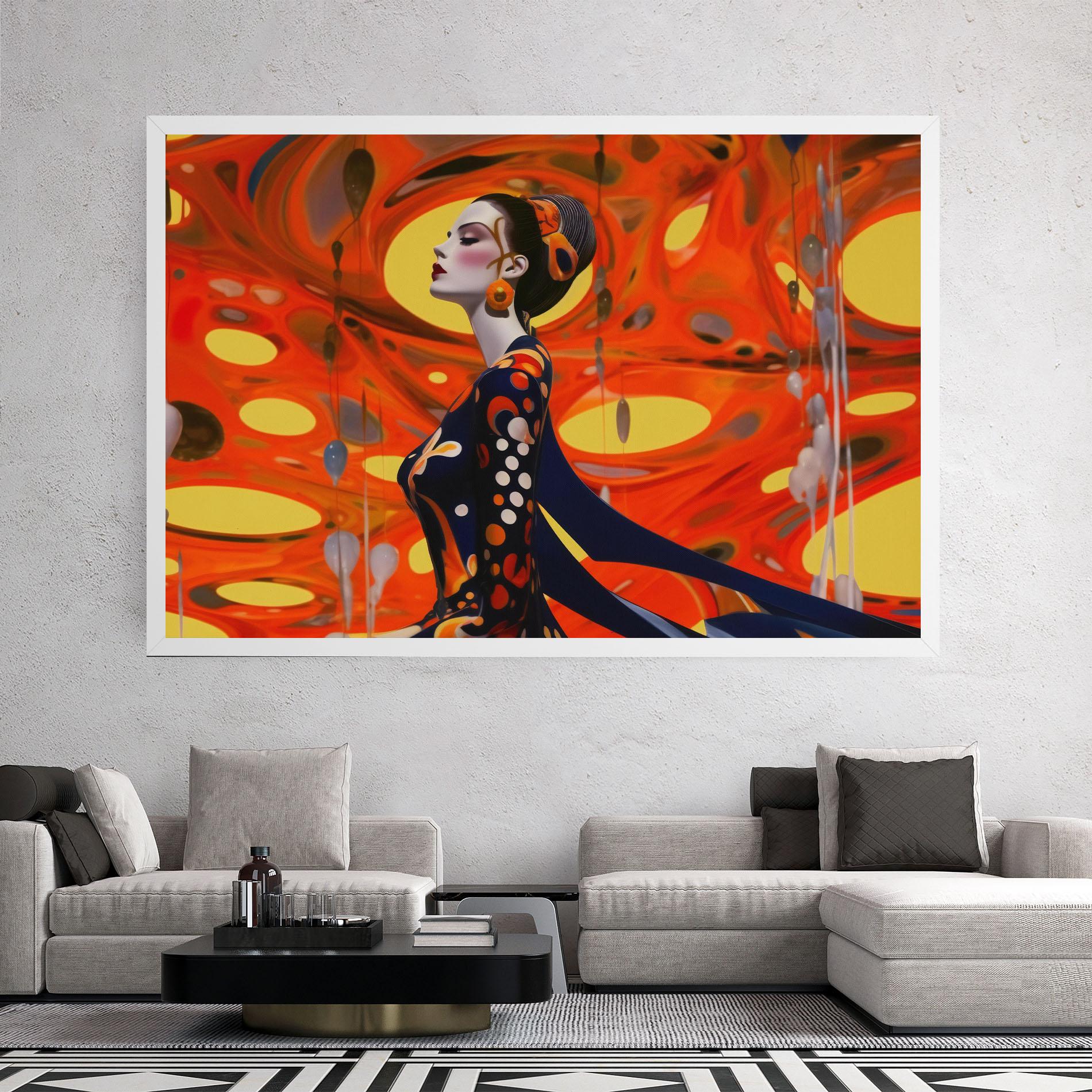 Leinwandbild Big Orange Accesories mockup 2