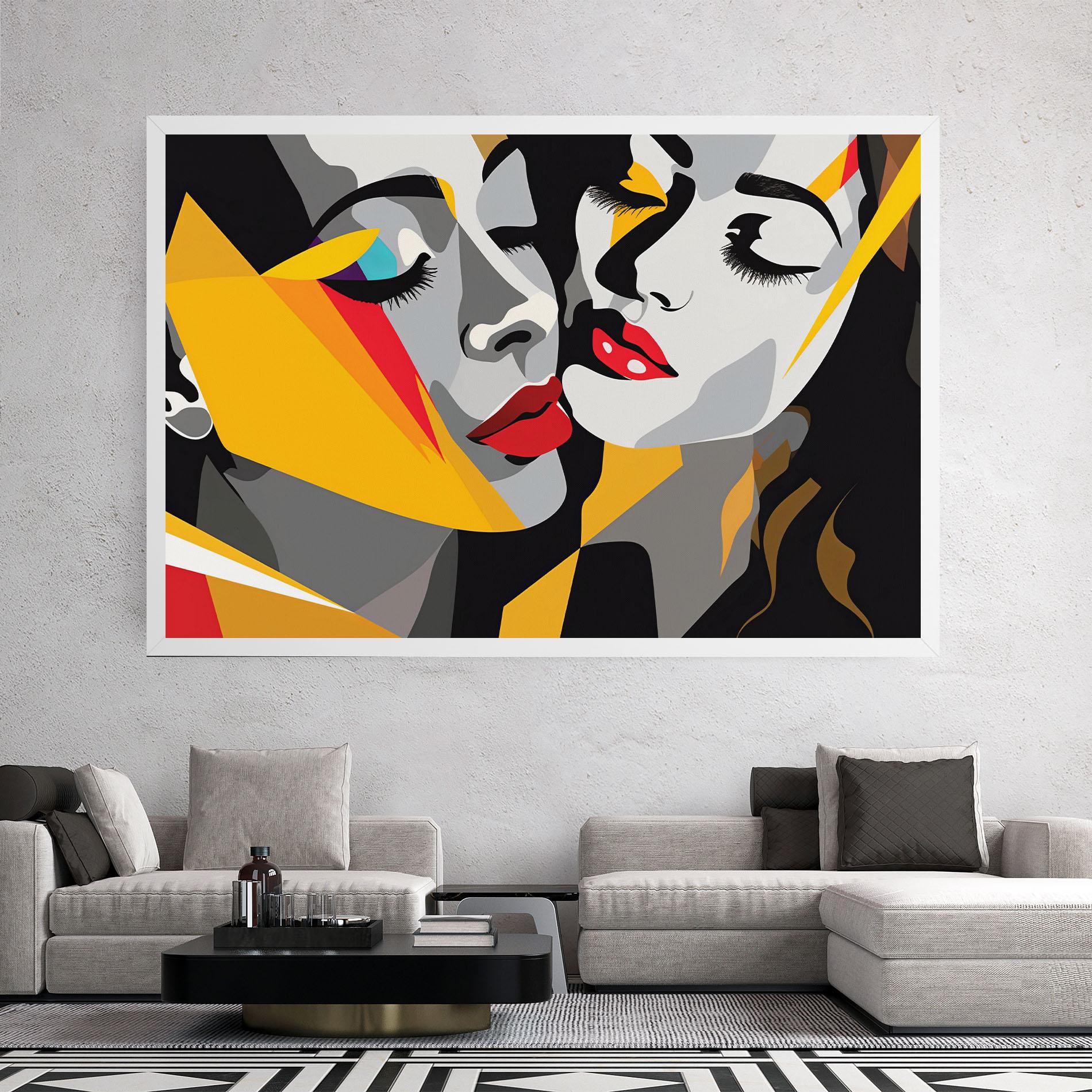 Leinwandbild Dreamy Modern Female mockup 2