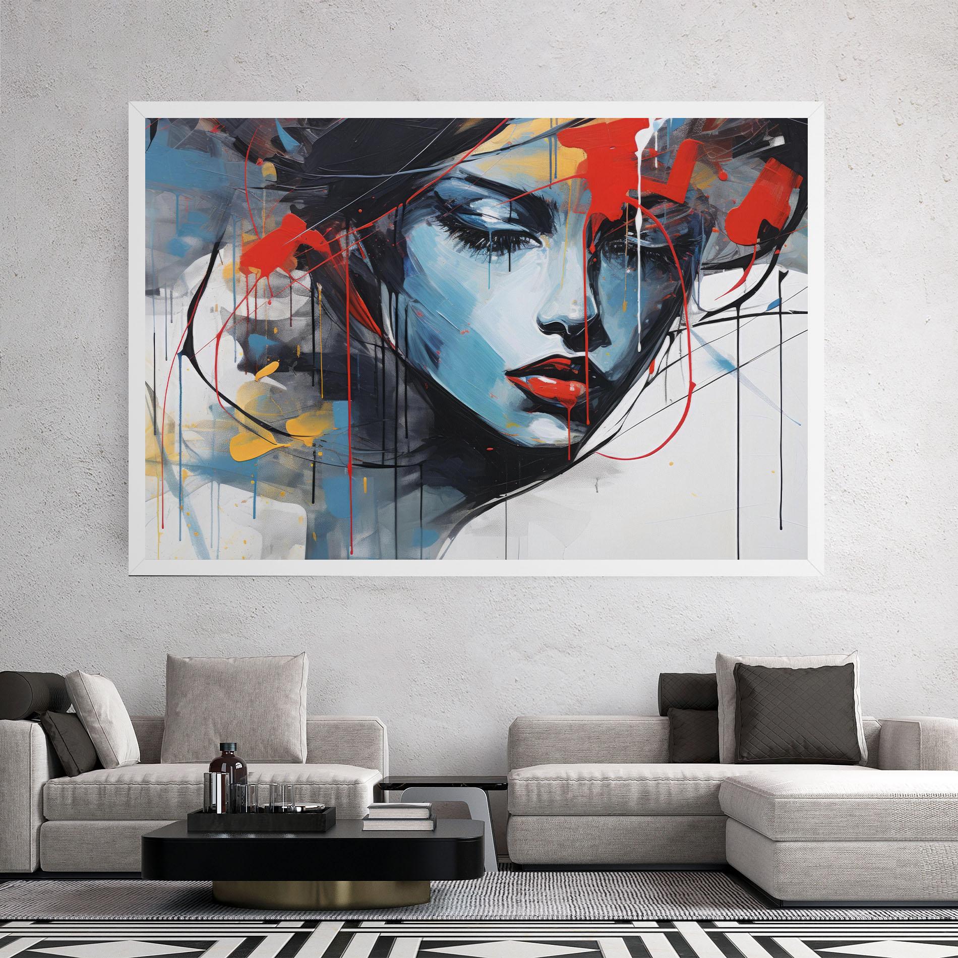 Leinwandbild Edgy Woman mockup 2