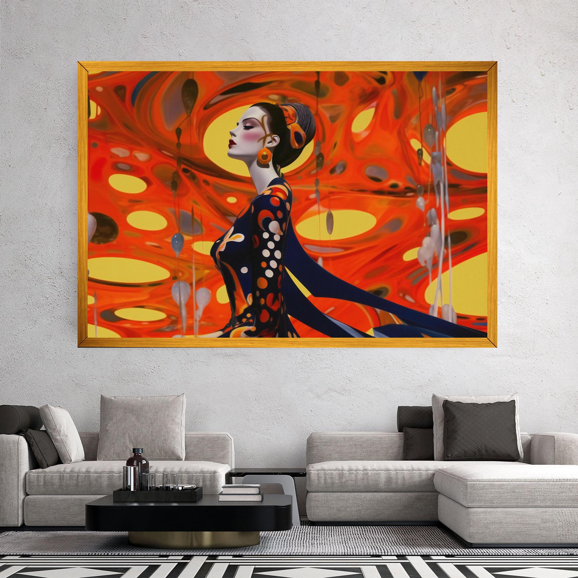 Leinwandbild Big Orange Accesories mockup 2