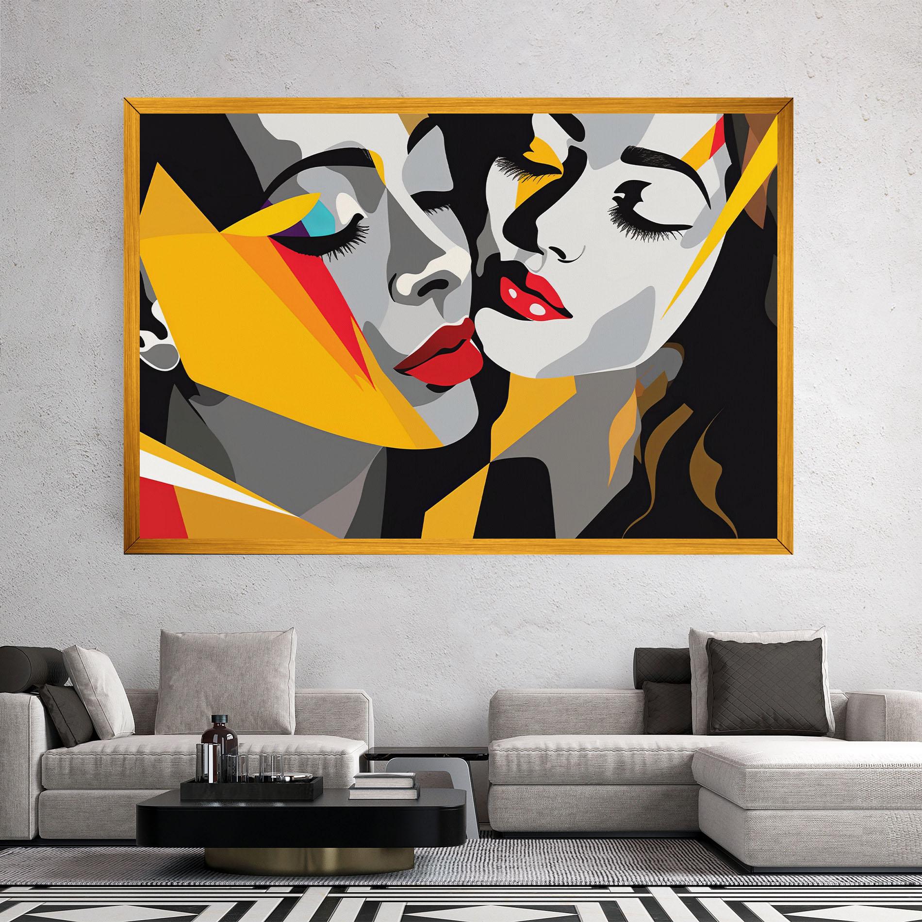 Leinwandbild Dreamy Modern Female mockup 2