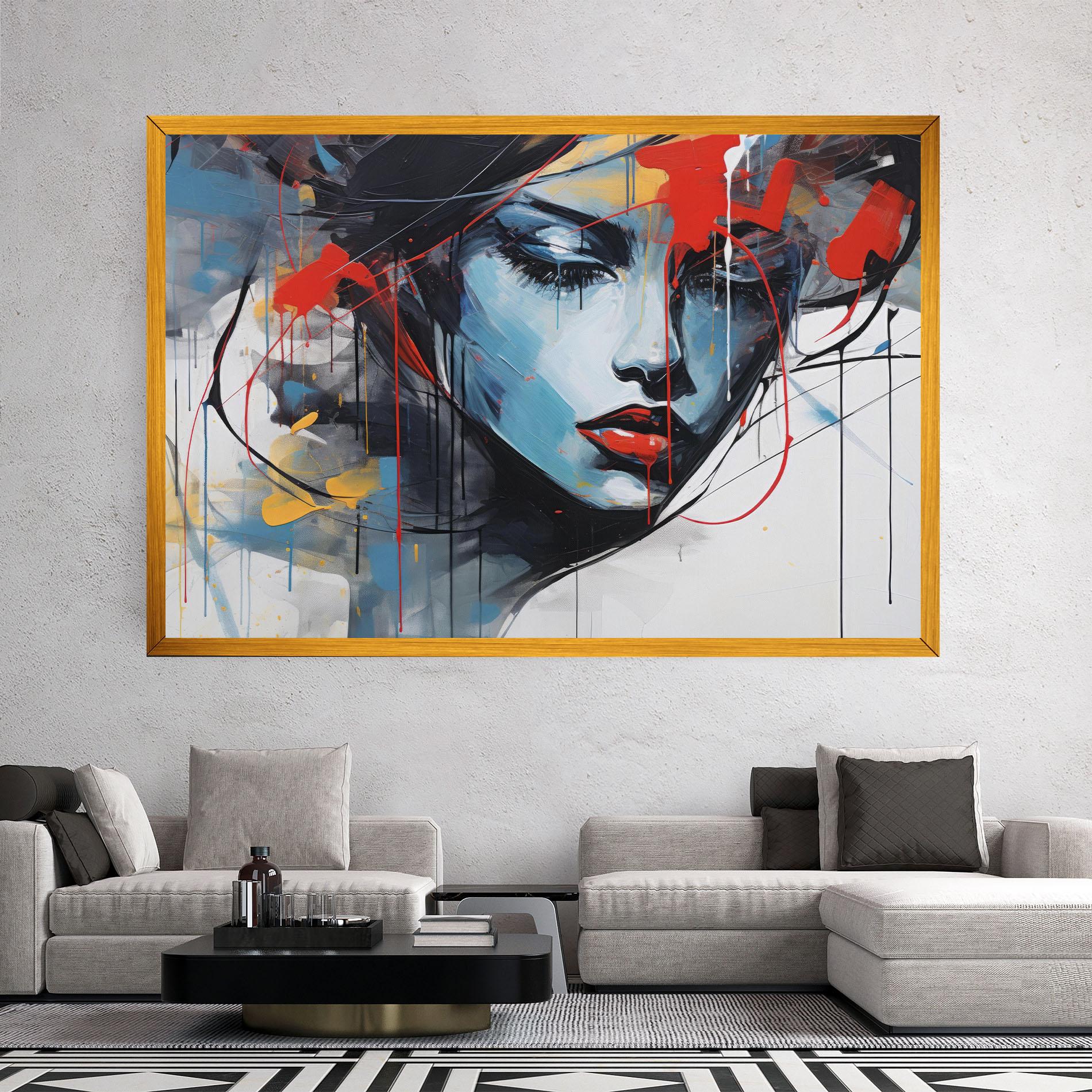 Leinwandbild Edgy Woman mockup 2